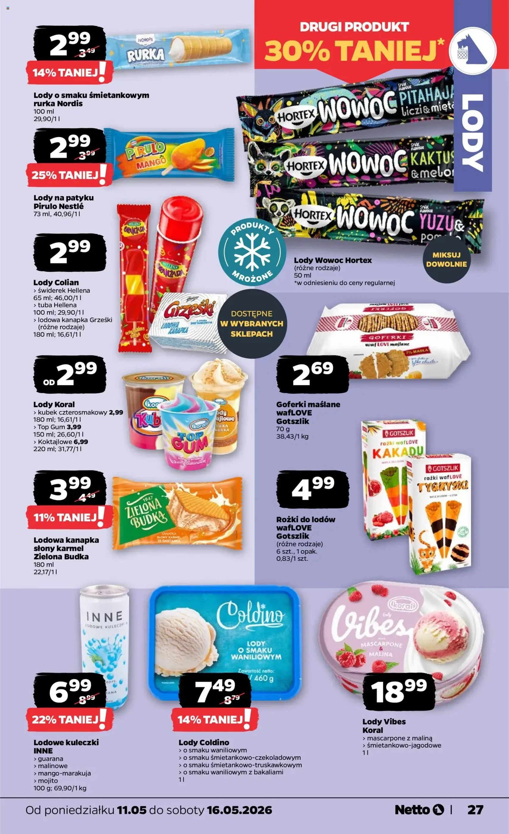 Netto gazetka od poniedziałku spożywcza - ważny gazetka od 11.05.2026 strona 27 z 36