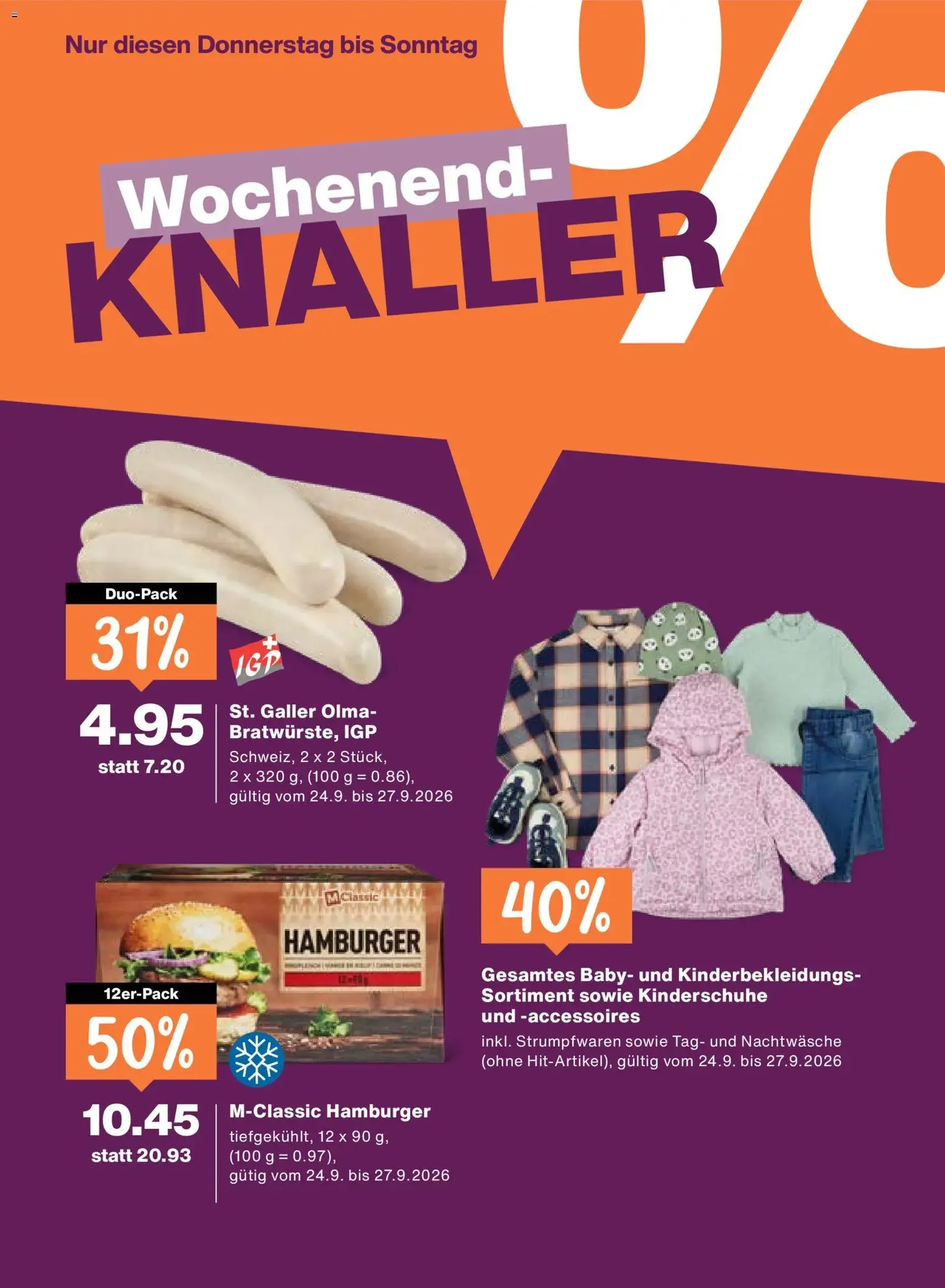 Migros aktionen - Gültiger Prospekt ab 24.09.2026, Seite 24 von insgesamt 24