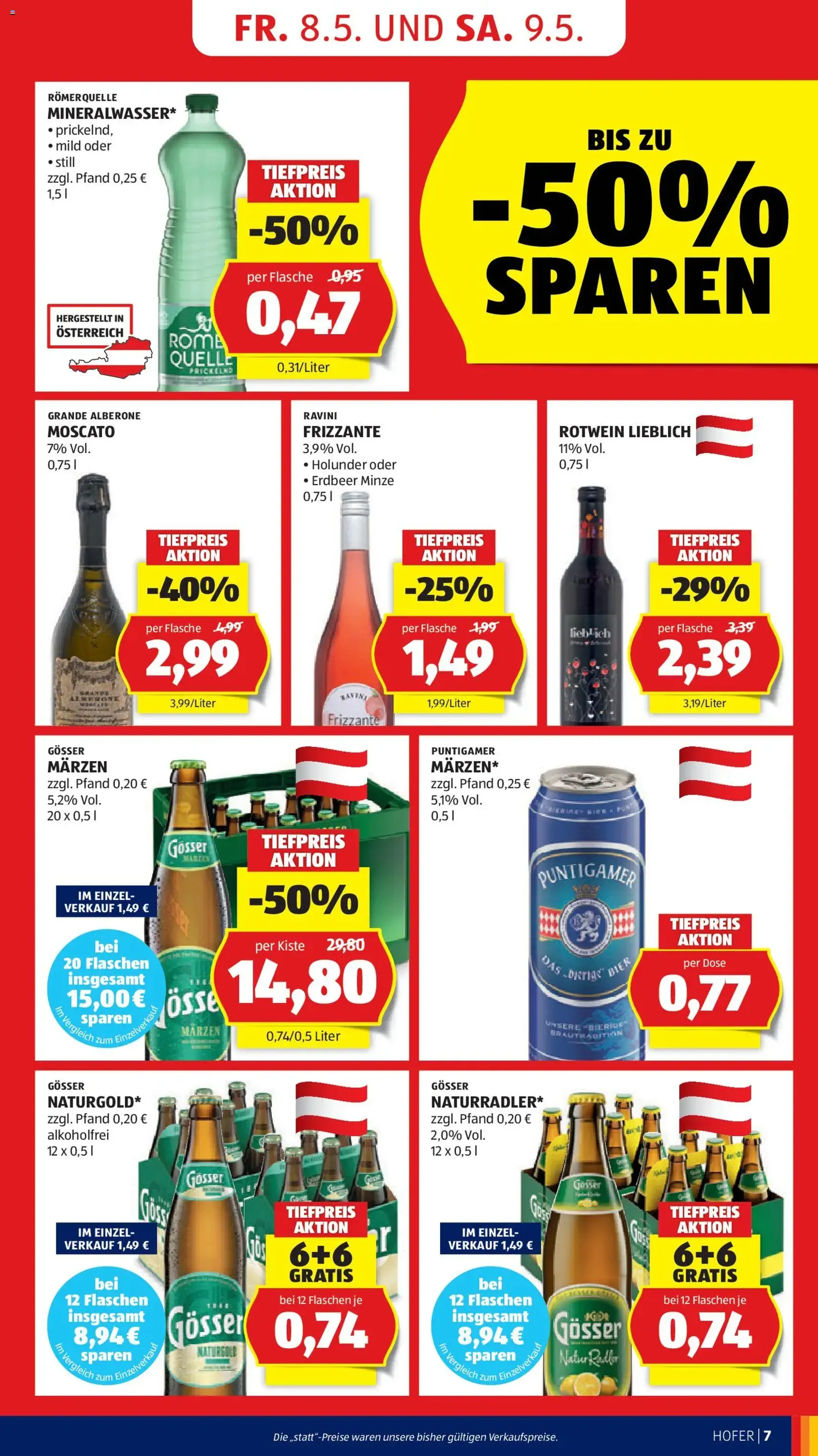 Hofer Flugblatt - Gültiger Prospekt ab 06.05.2026, Seite 9 von insgesamt 46