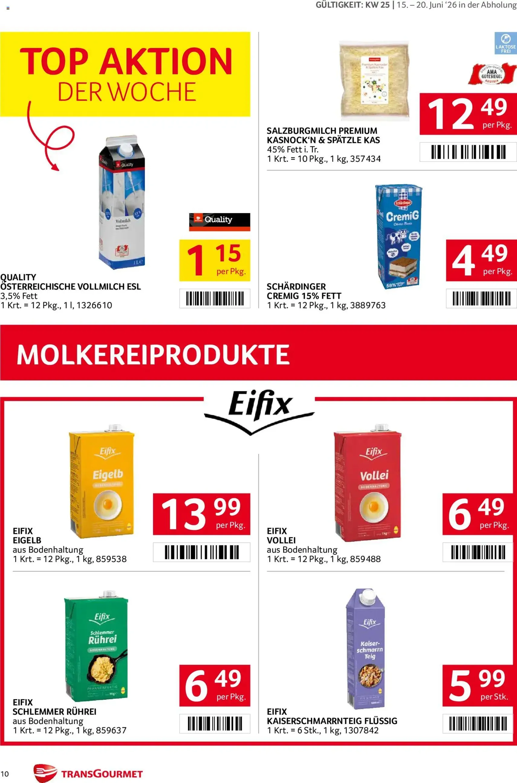 Transgourmet Flugblatt - Gültiger Prospekt ab 15.06.2026, Seite 10 von insgesamt 32