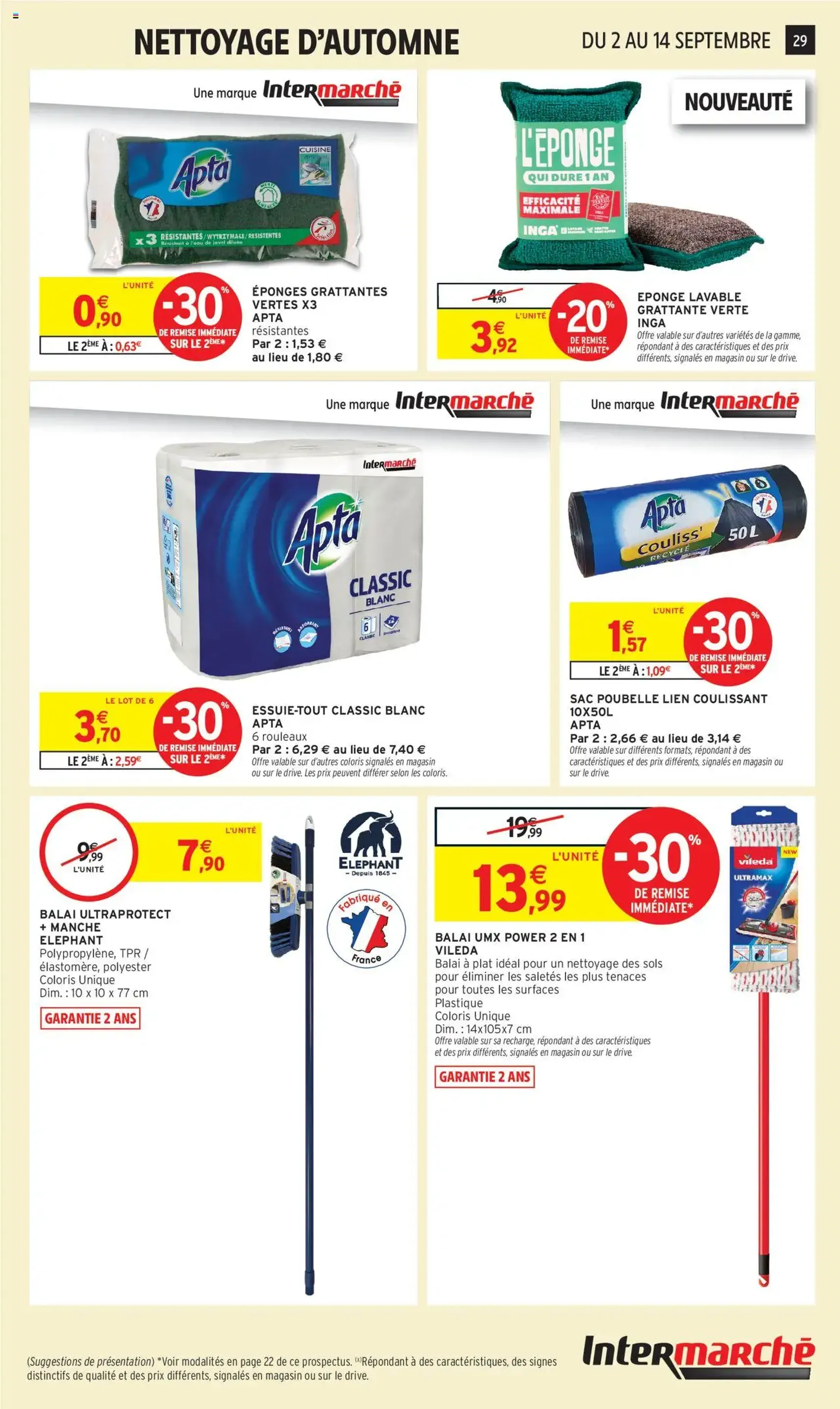 Intermarché Catalogue Découvrez nos offres spéciales rentrée | Super - brochure valable à partir du 02/09/2025, page 29 sur 32 Intermarché Catalogue Découvrez nos offres spéciales rentrée | Super - brochure valable à partir du 02/09/2025, page 29 sur 32