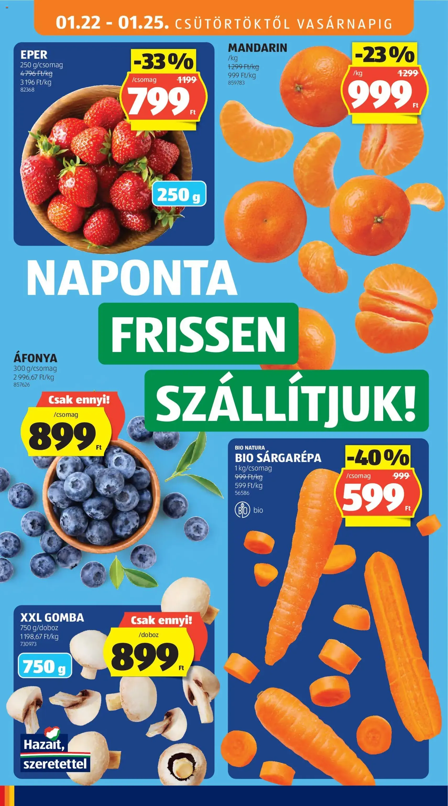 Aldi Akciós újság - 2026.01.22. érvényes szórólap 8 oldal 50 oldalból