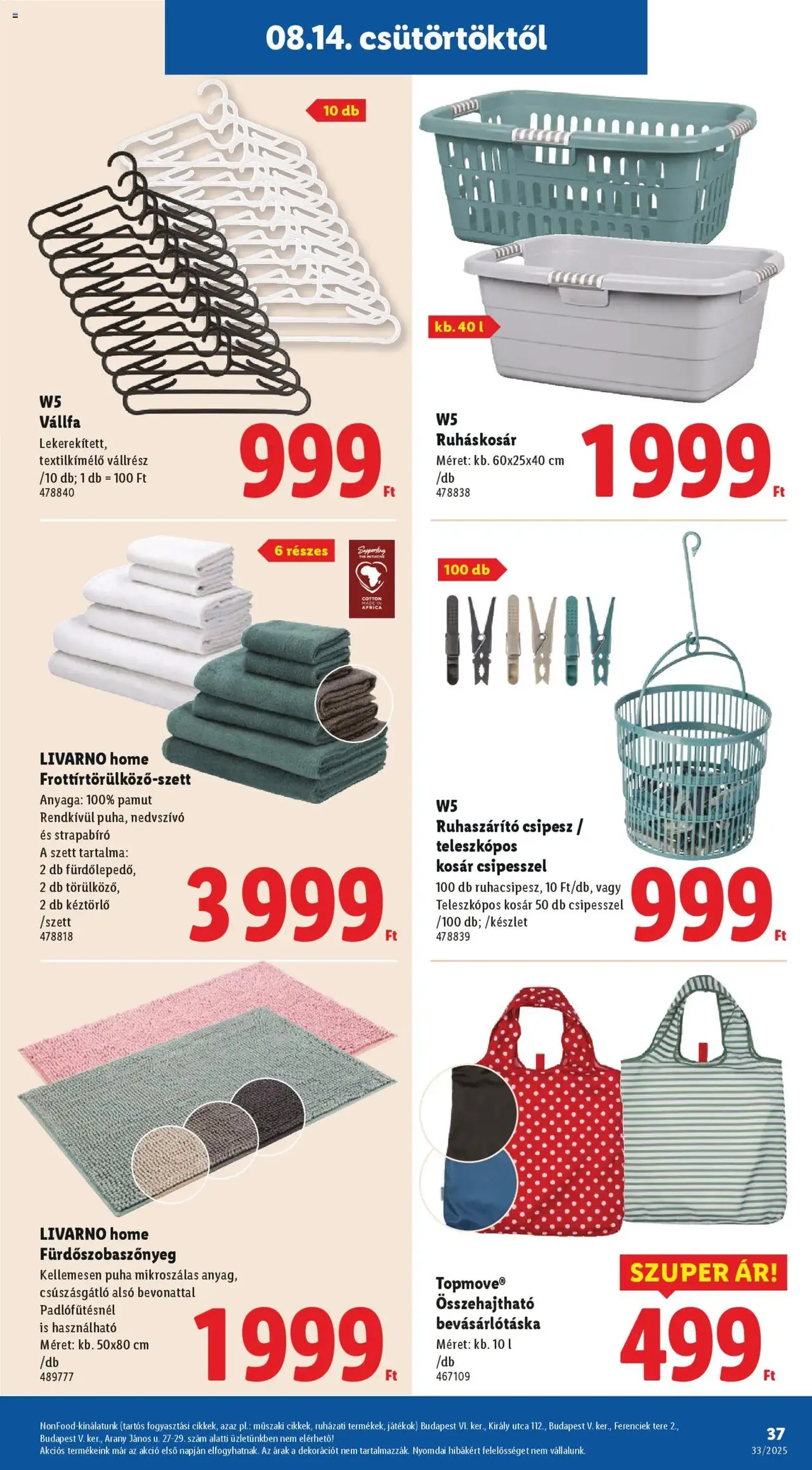Lidl Akciós újság - 2025.08.14. érvényes szórólap 37 oldal 64 oldalból
