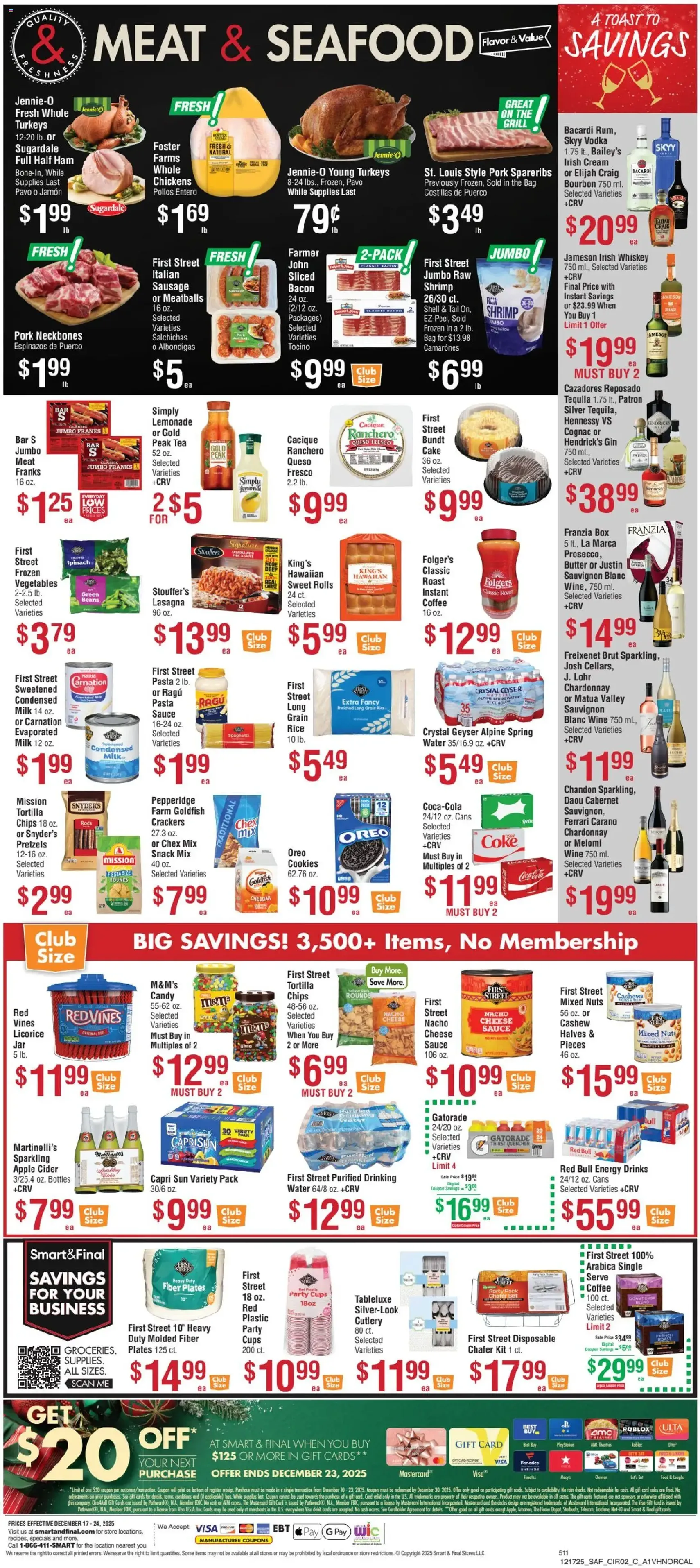 Smart & Final Weekly Ad - valid flyer from 12/17/2025, page 3 of 3