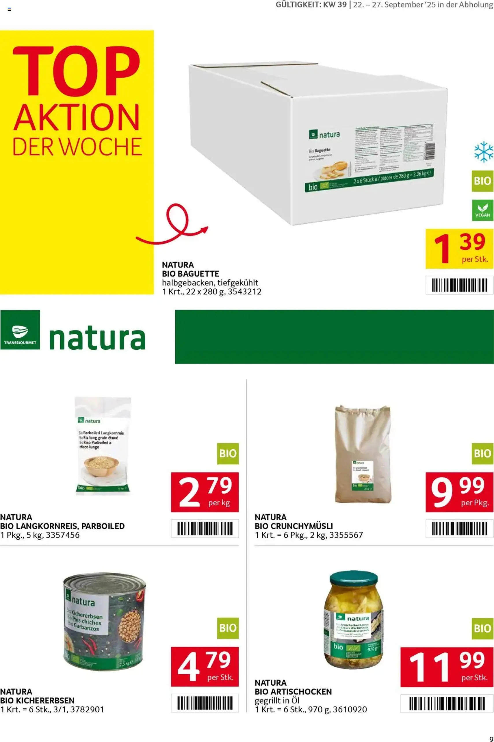 Transgourmet Flugblatt - Gültiger Prospekt ab 22.09.2025, Seite 7 von insgesamt 30 Transgourmet Flugblatt - Gültiger Prospekt ab 22.09.2025, Seite 7 von insgesamt 30