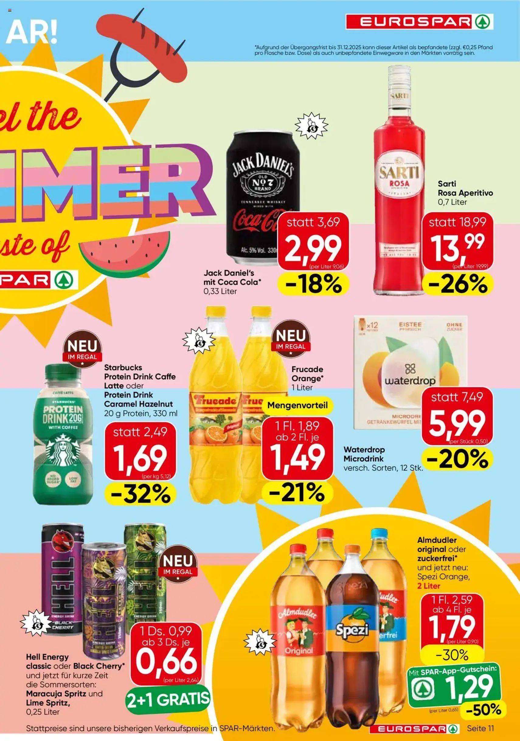 Eurospar Flugblatt - Gültiger Prospekt ab 14.08.2025, Seite 11 von insgesamt 16