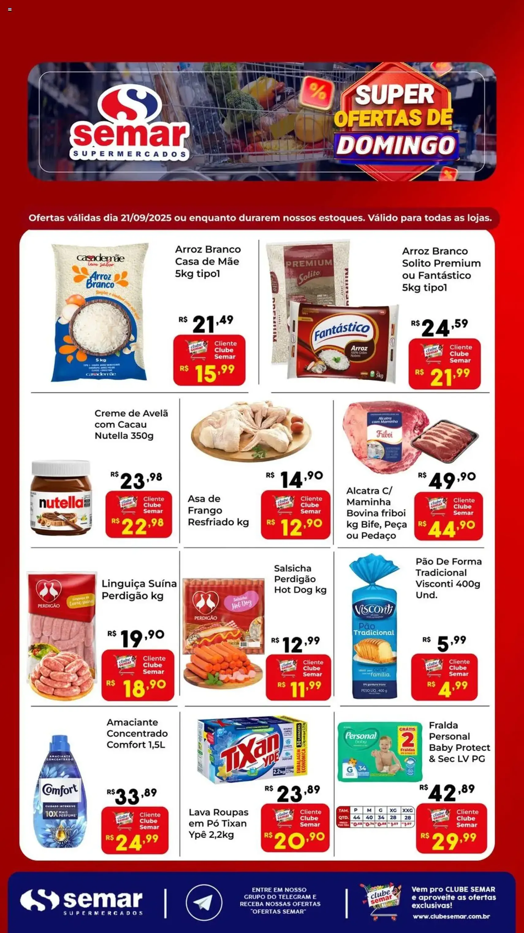 Semar Supermercado - Ofertas da semana - folheto válido a partir de 21/09/2025 página 1 de 1