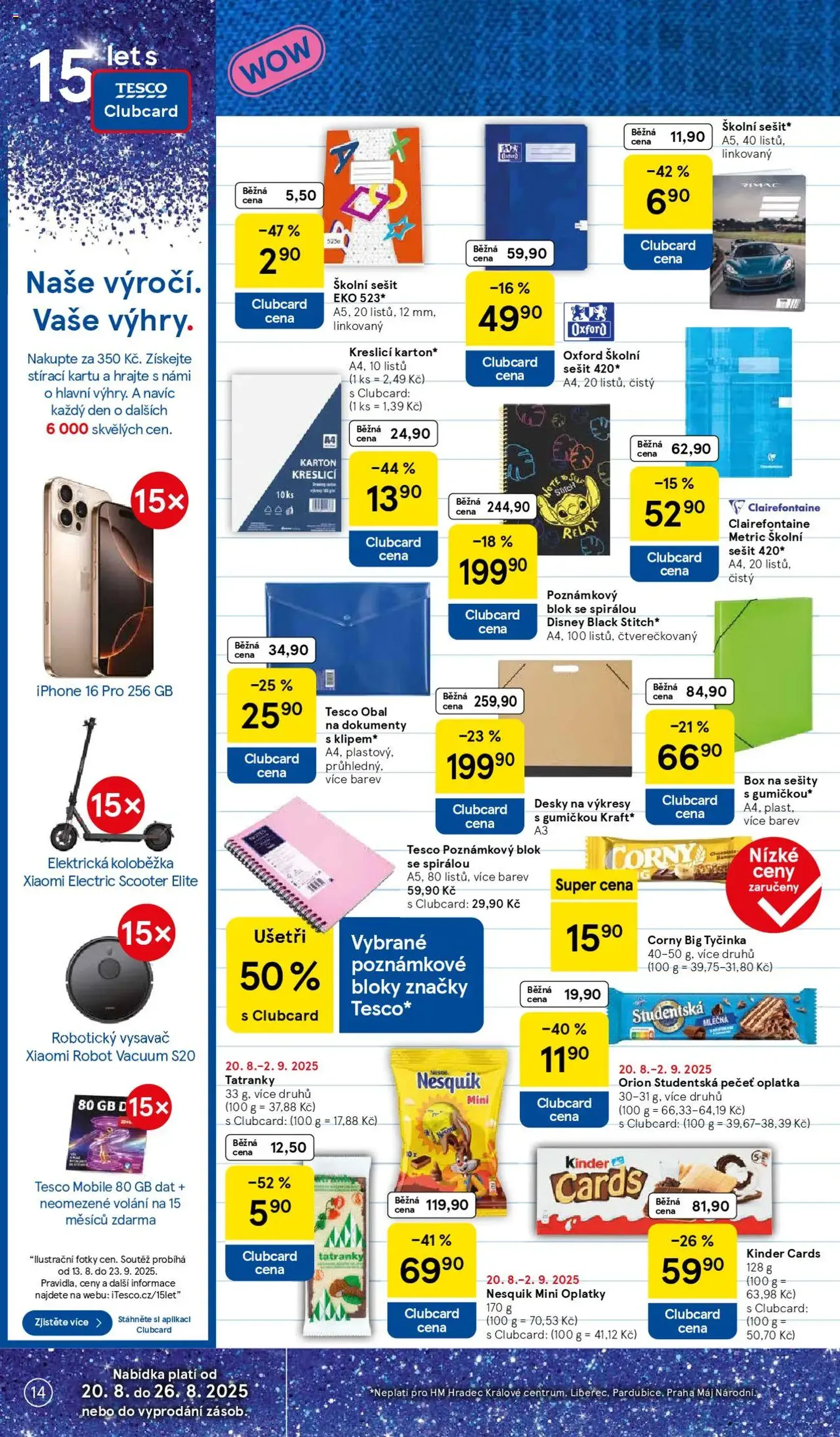 Tesco leták - Hypermarket - platný leták od 20.08.2025 strana 14 z 34 Tesco leták - Hypermarket - platný leták od 20.08.2025 strana 14 z 34