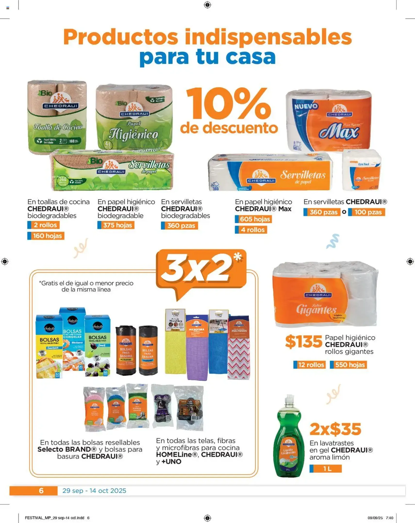 Chedraui - Folleto Nuestras marcas propias - folleto válido desde 29/09/2025 página 6 de 16 Chedraui - Folleto Nuestras marcas propias - folleto válido desde 29/09/2025 página 6 de 16