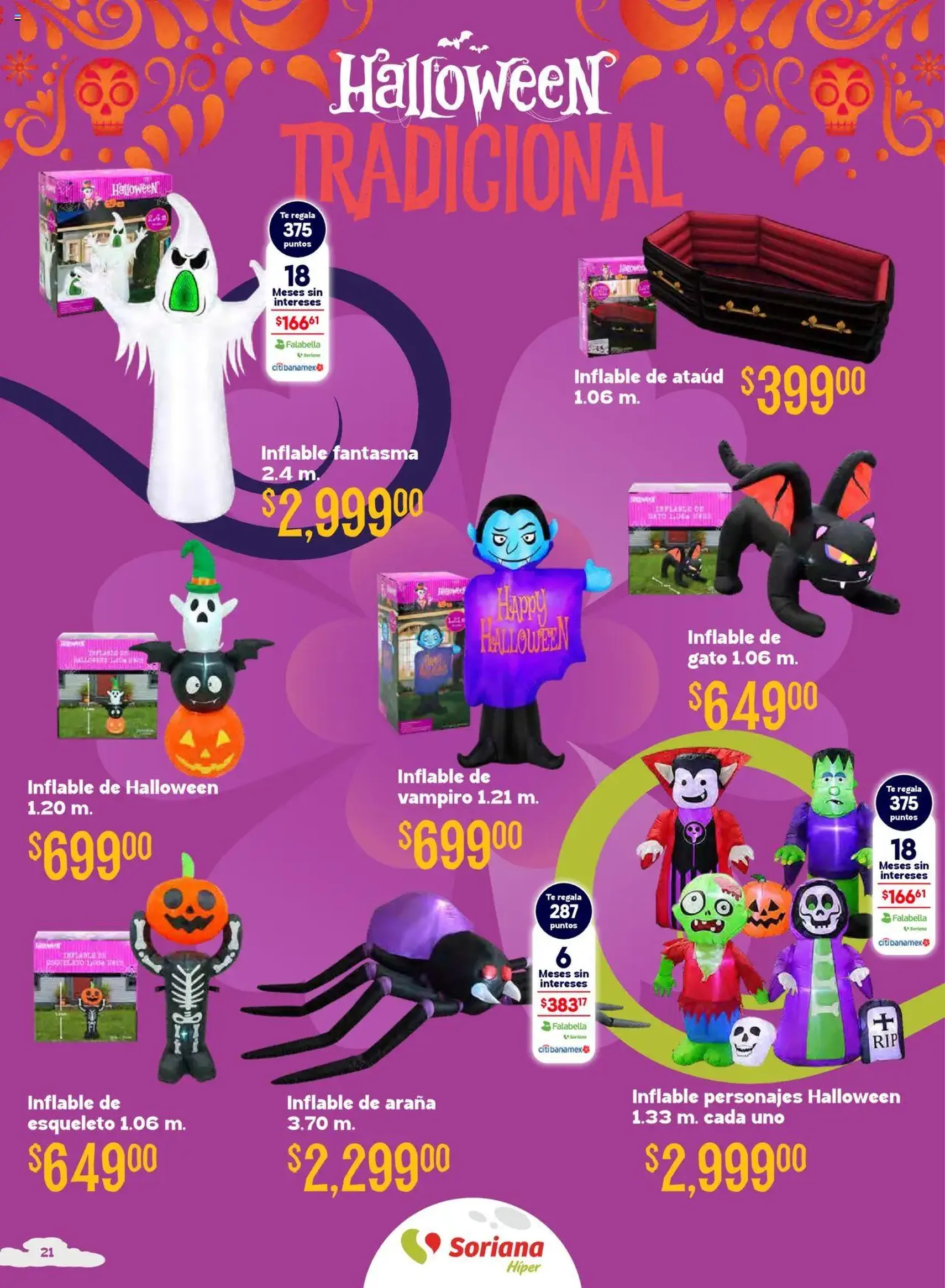Soriana - Halloween y Día de muertos Híper Nacional - folleto válido desde 16/10/2025 página 21 de 29 Soriana - Halloween y Día de muertos Híper Nacional - folleto válido desde 16/10/2025 página 21 de 29