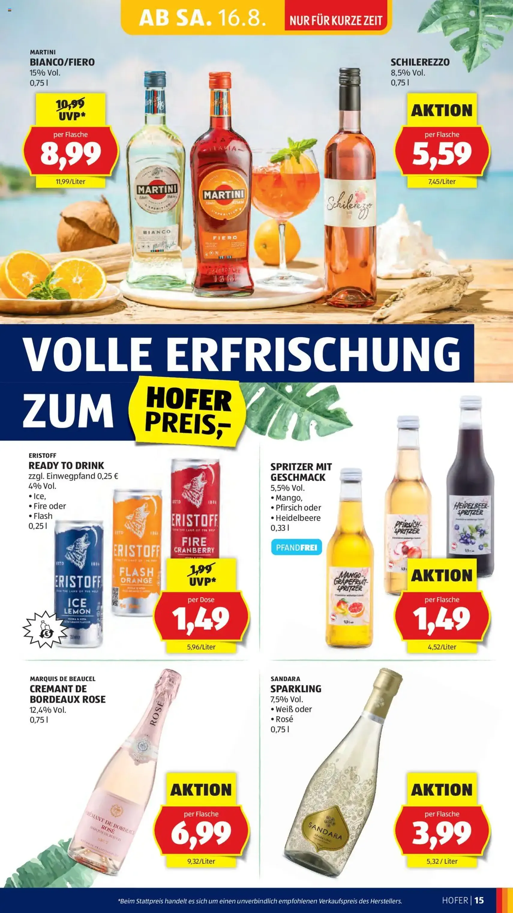 Hofer Flugblatt - Gültiger Prospekt ab 14.08.2025, Seite 17 von insgesamt 45