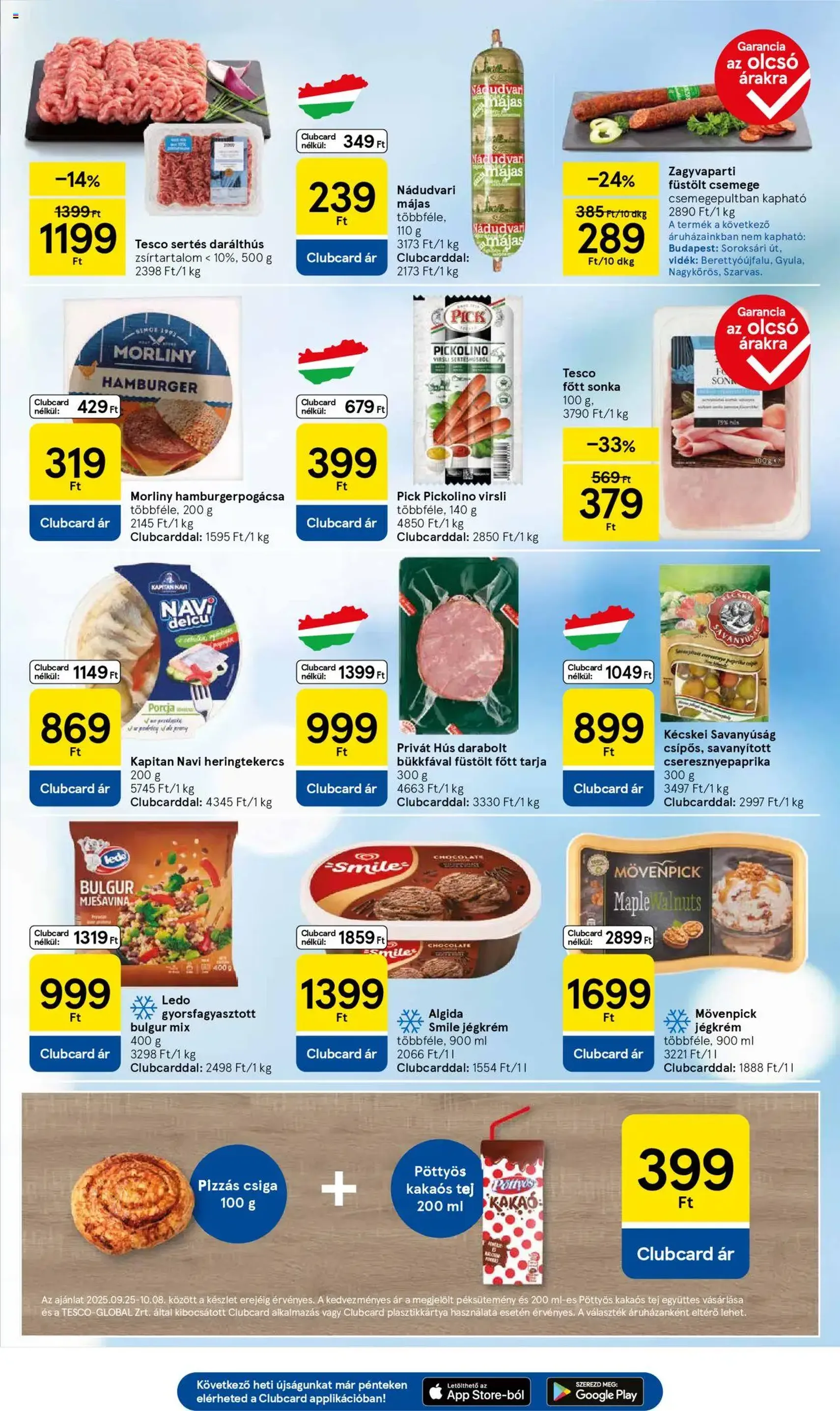 Tesco Hipermarket - Akciós újság - 2025.09.25. érvényes szórólap 3 oldal 32 oldalból