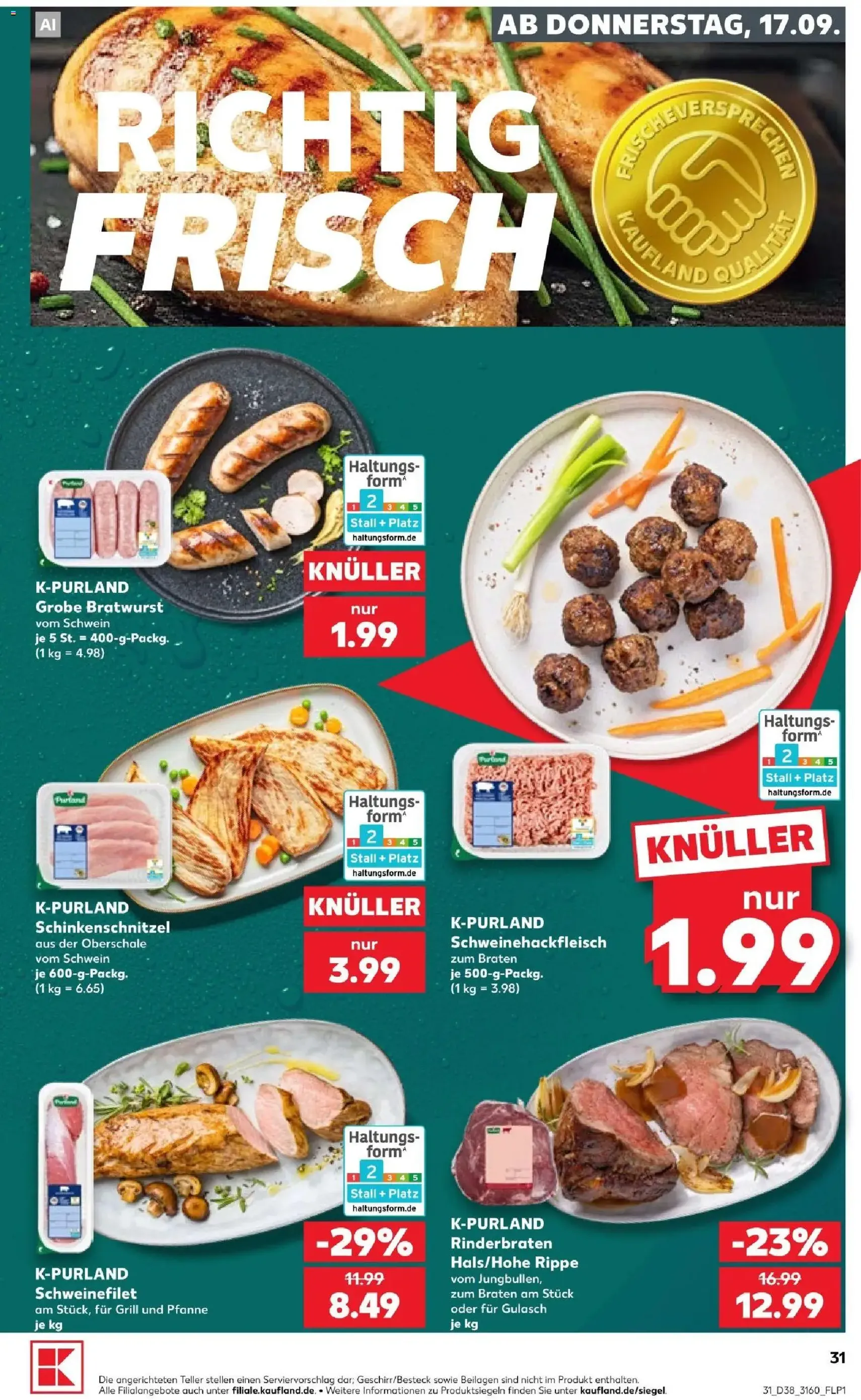 Kaufland Prospekt - Gültiger Prospekt ab 17.09.2026, Seite 31 von insgesamt 66
