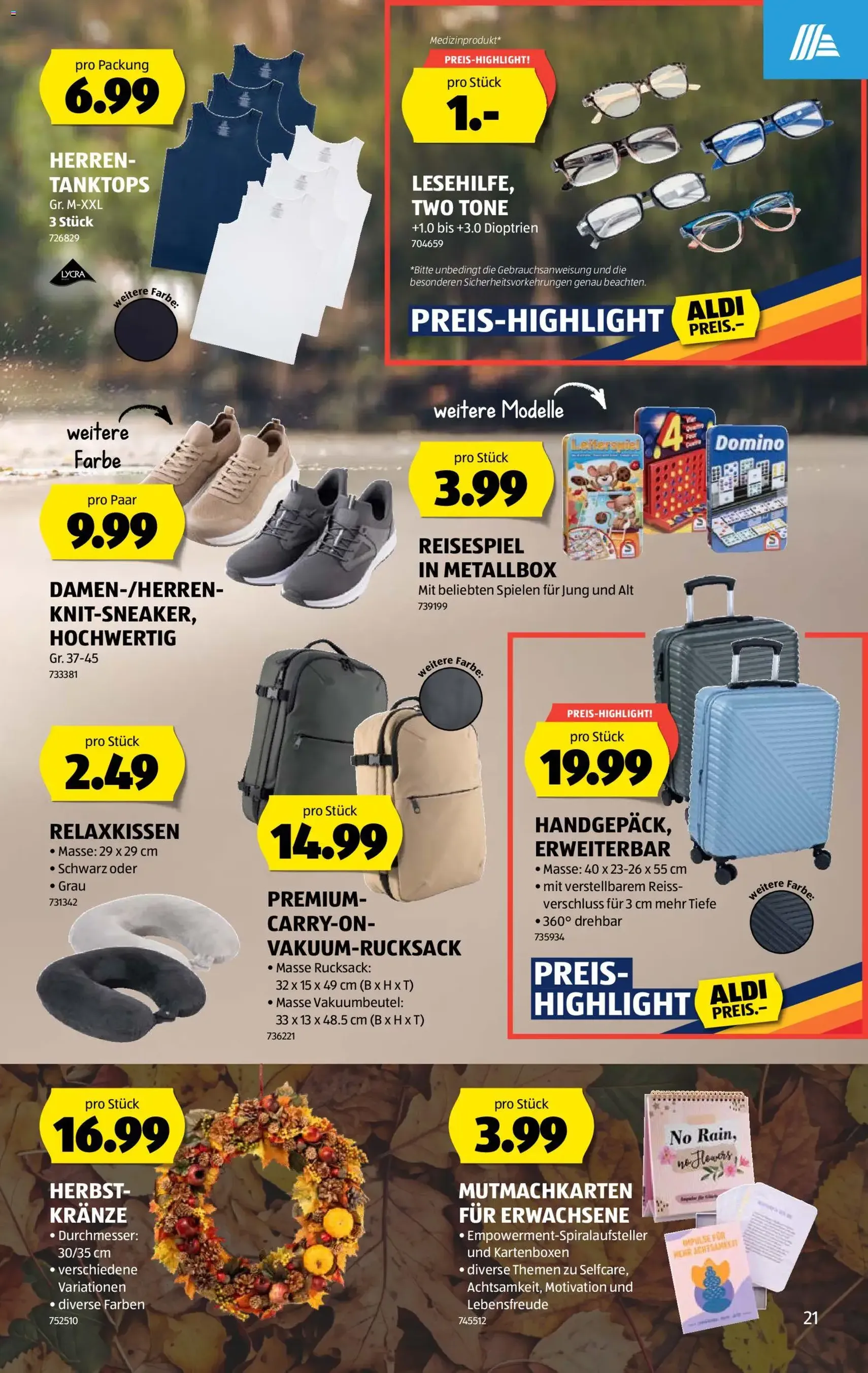 Aldi aktionen - Gültiger Prospekt ab 03.09.2026, Seite 21 von insgesamt 44