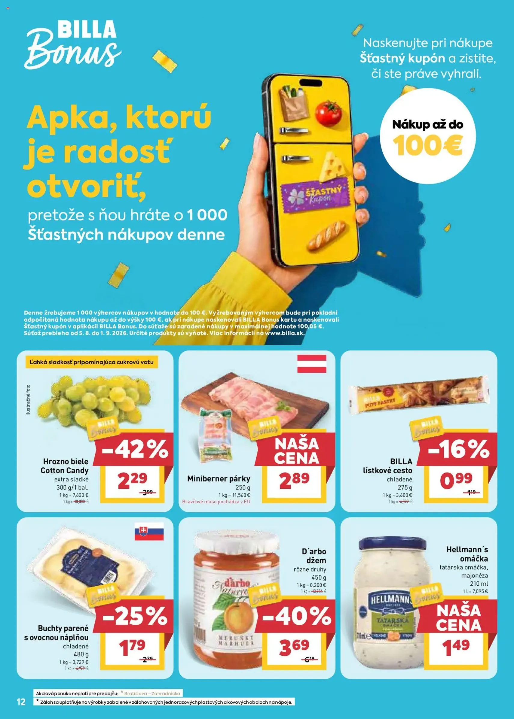 Billa leták - platný leták od 12.08.2026 strana 12 z 33