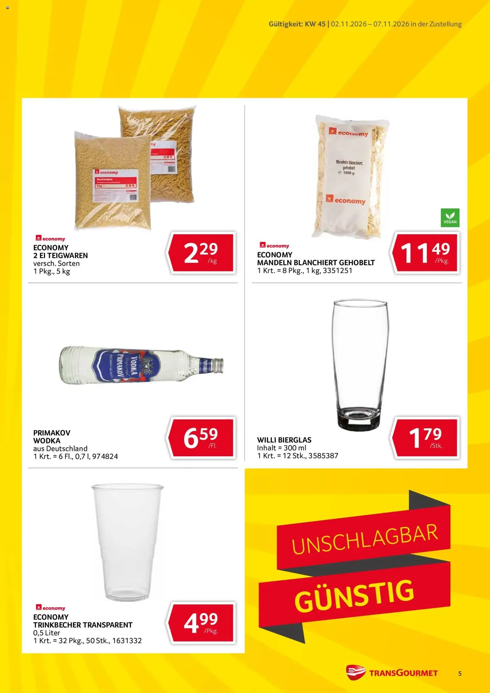 Transgourmet Flugblatt - Gültiger Prospekt ab 02.11.2026, Seite 5 von insgesamt 36