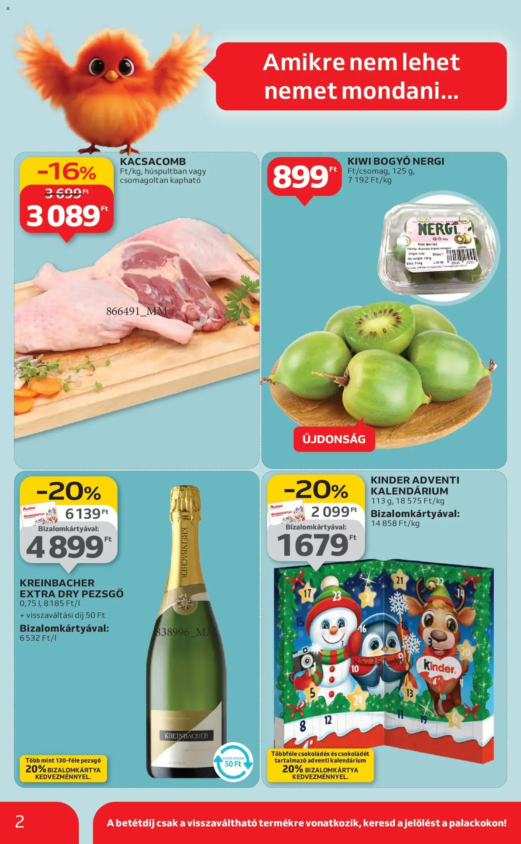 Auchan Akciós újság - 2025.10.30. érvényes szórólap 2 oldal 58 oldalból Auchan Akciós újság - 2025.10.30. érvényes szórólap 2 oldal 58 oldalból