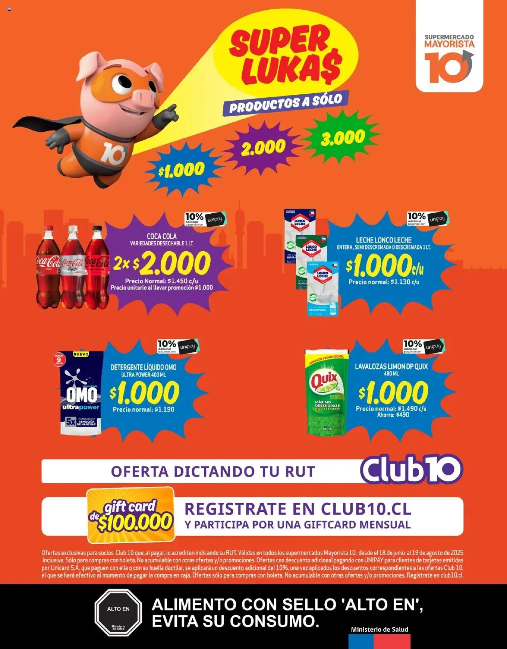 Mayorista 10 Ofertas - folleto válido desde 16.08.2025 página 1 de 21 Mayorista 10 Ofertas - folleto válido desde 16.08.2025 página 1 de 21
