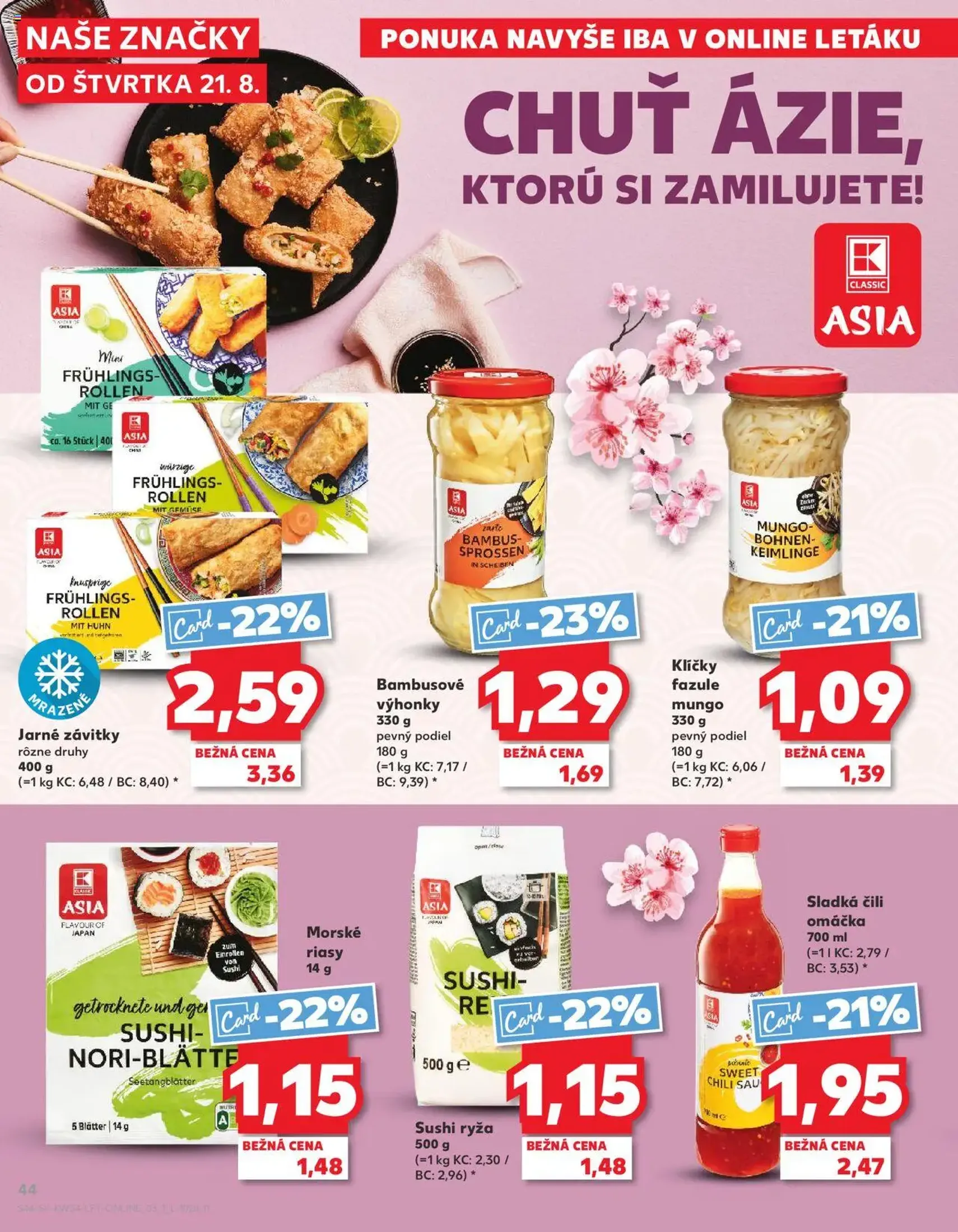 Kaufland Bratislava-Avion - platný leták od 21.08.2025 strana 44 z 78