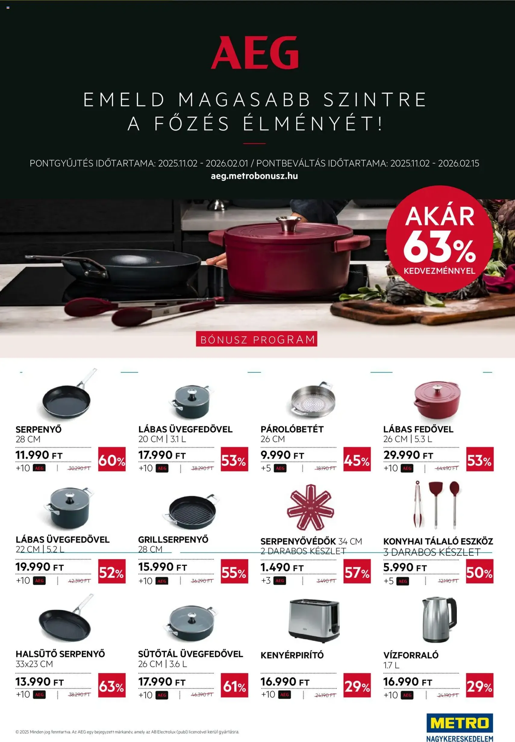 Metro - Élelmiszer és Szezonális katalógus 2026/02 - 2026.02.01. érvényes szórólap 40 oldal 41 oldalból