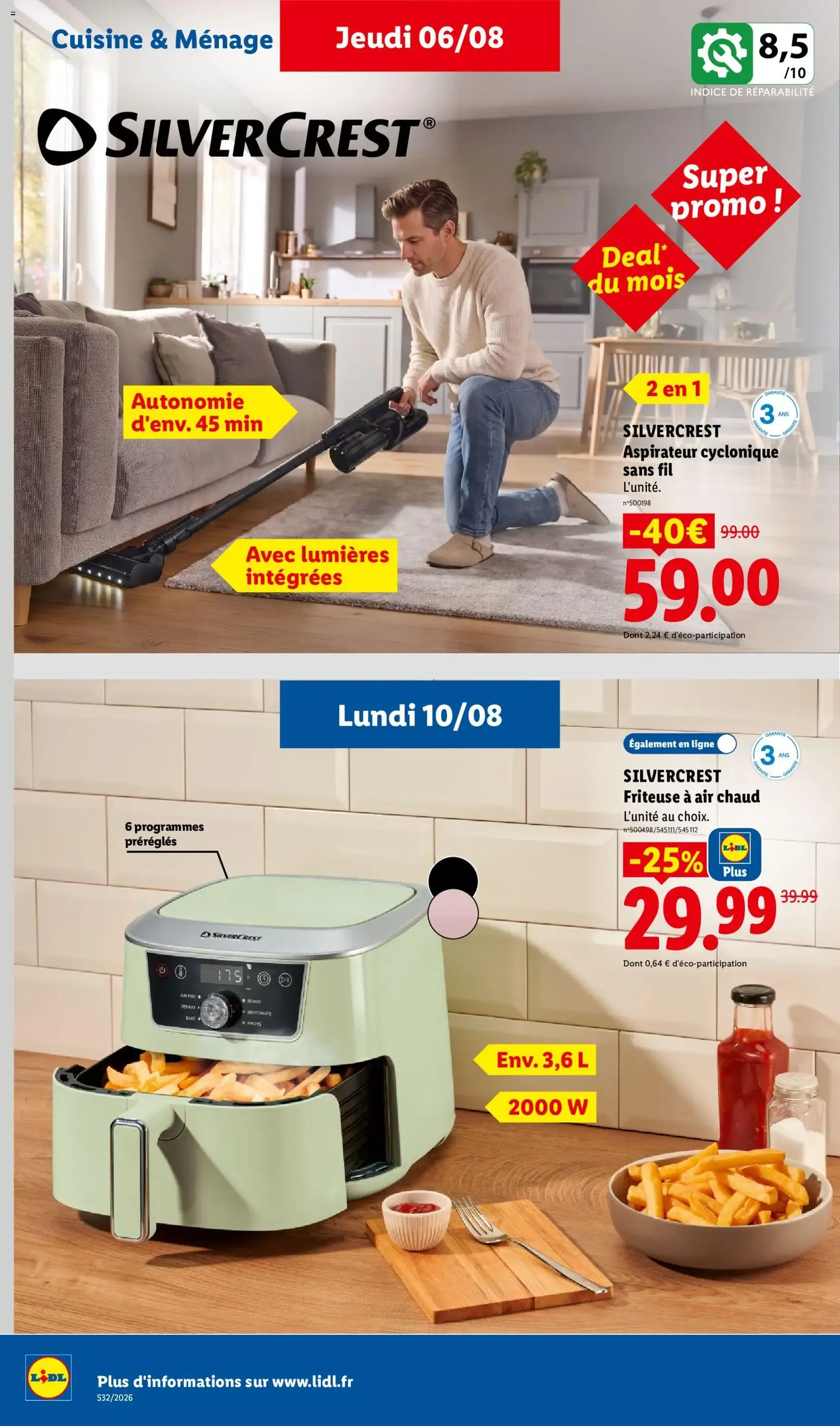 LIDL catalogue - brochure valable à partir du 06/08/2026, page 58 sur 61