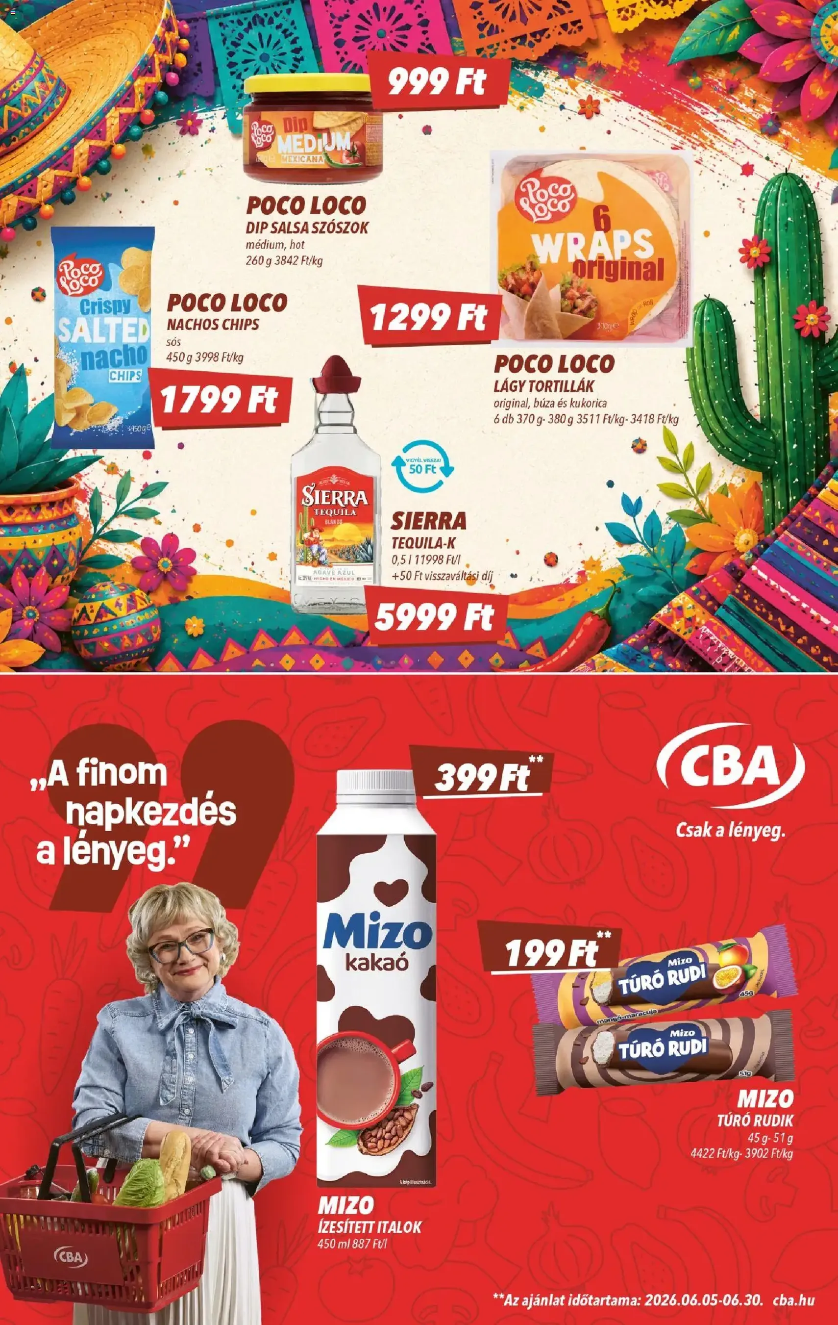 CBA akciós újság - 2026.06.18. érvényes szórólap 4 oldal 8 oldalból