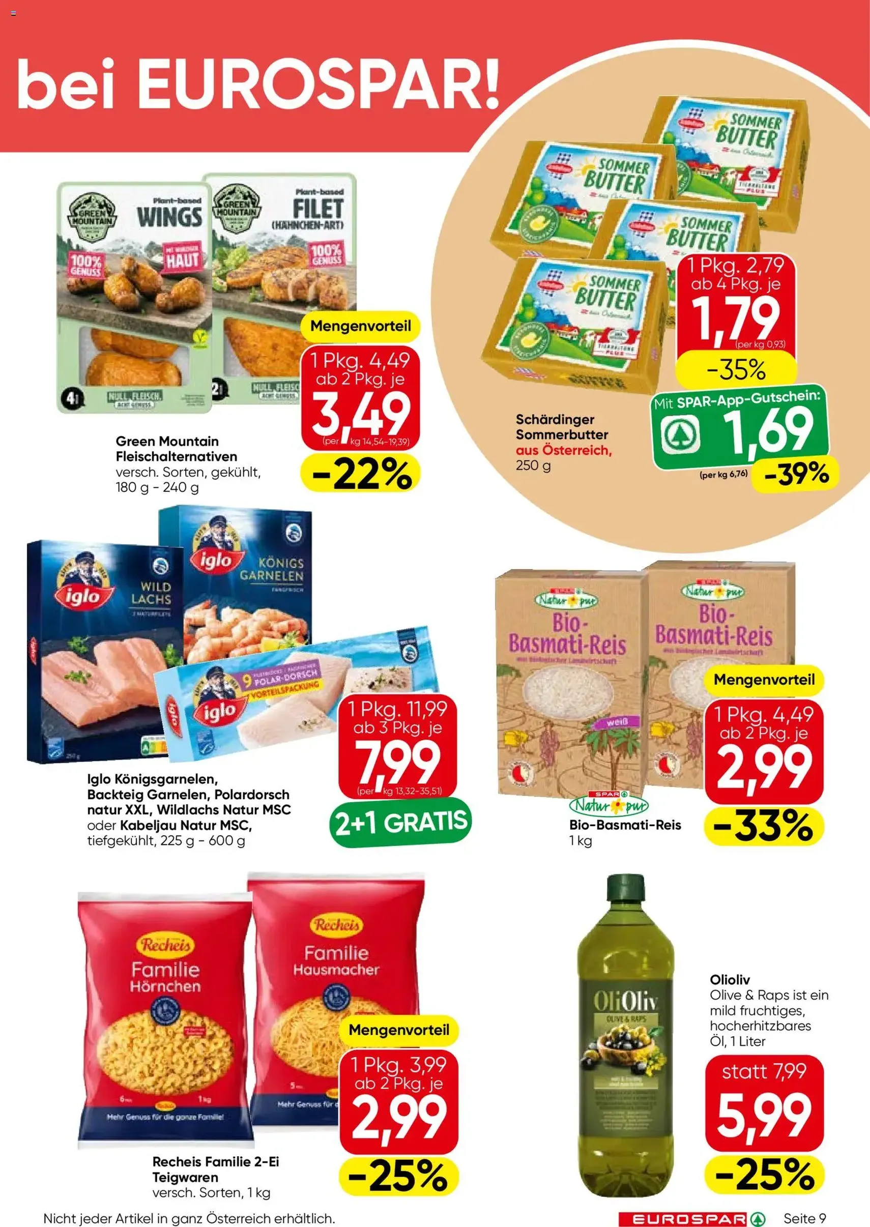 Eurospar Flugblatt - Gültiger Prospekt ab 21.05.2026, Seite 9 von insgesamt 16