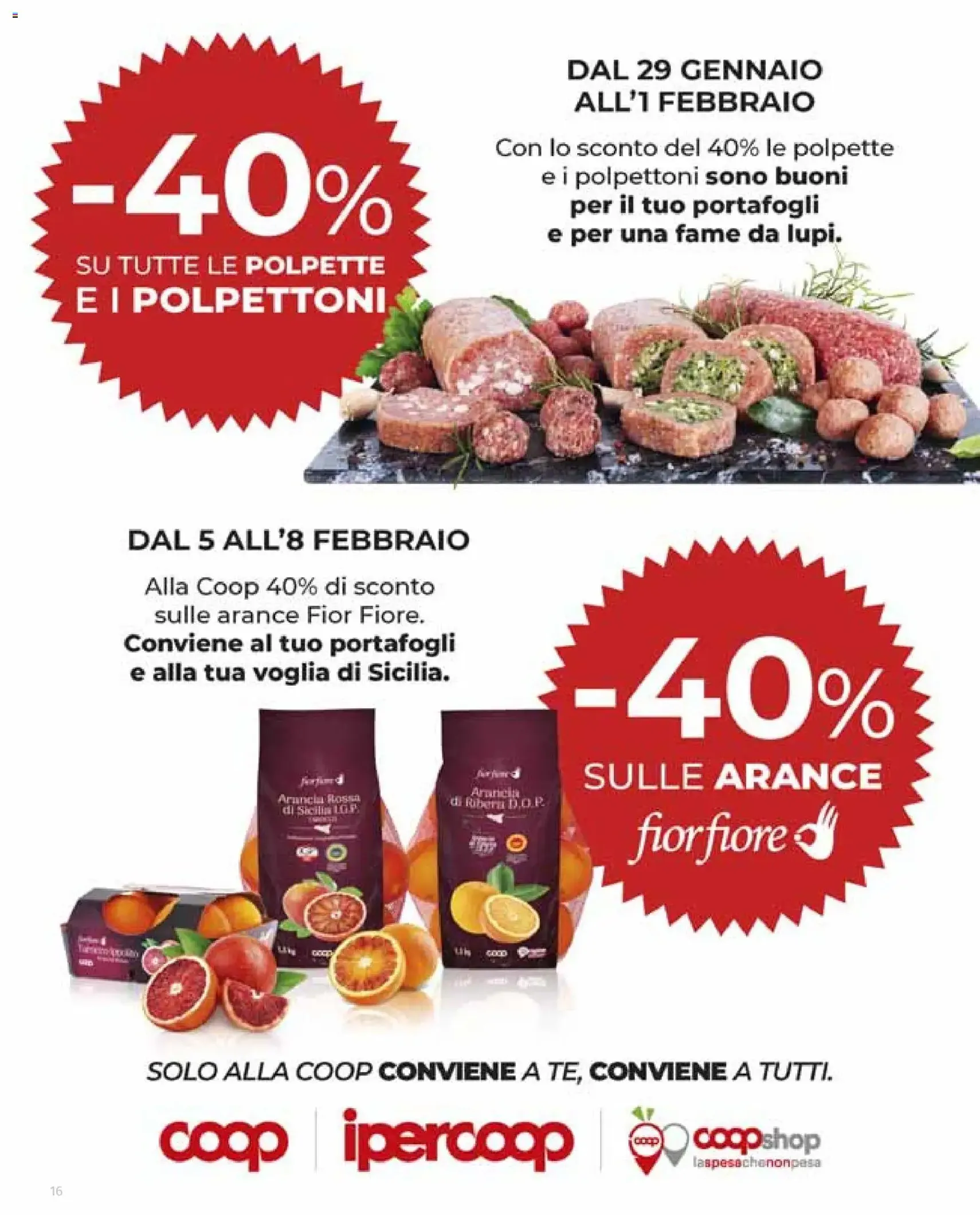 Volantino Ipercoop - volantino valido dal 29/01/2026 pagina 16 di 46