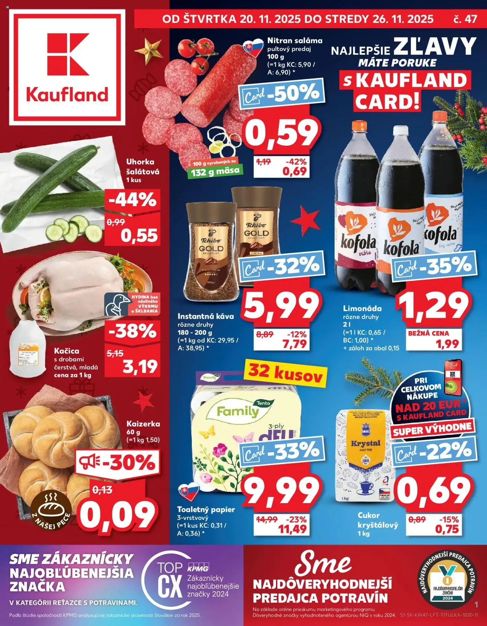 Kaufland SK Akciós újság - 2025.11.20. érvényes szórólap 1 oldal 80 oldalból