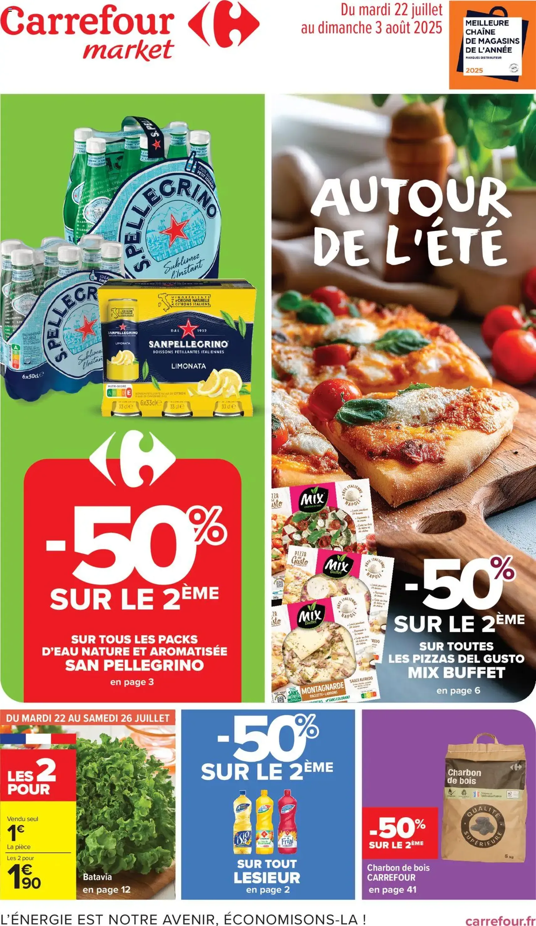Carrefour Market catalogue semaine 30 - brochure valable à partir du 22/07/2025, page 1 sur 48