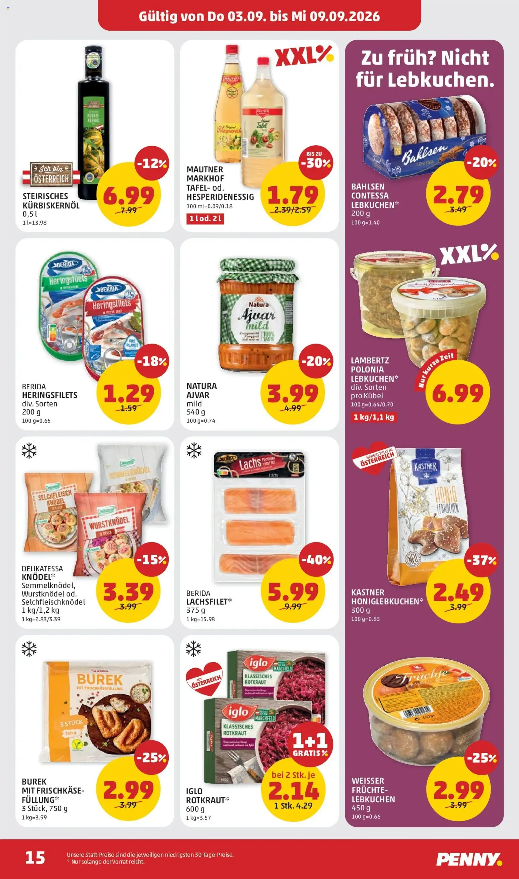 Penny Markt Flugblatt - Gültiger Prospekt ab 03.09.2026, Seite 15 von insgesamt 32