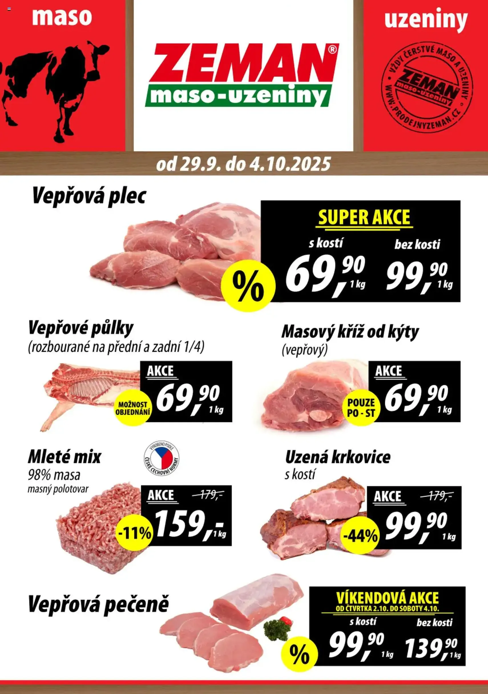 Prodejny Zeman leták - platný leták od 29.09.2025 strana 1 z 2