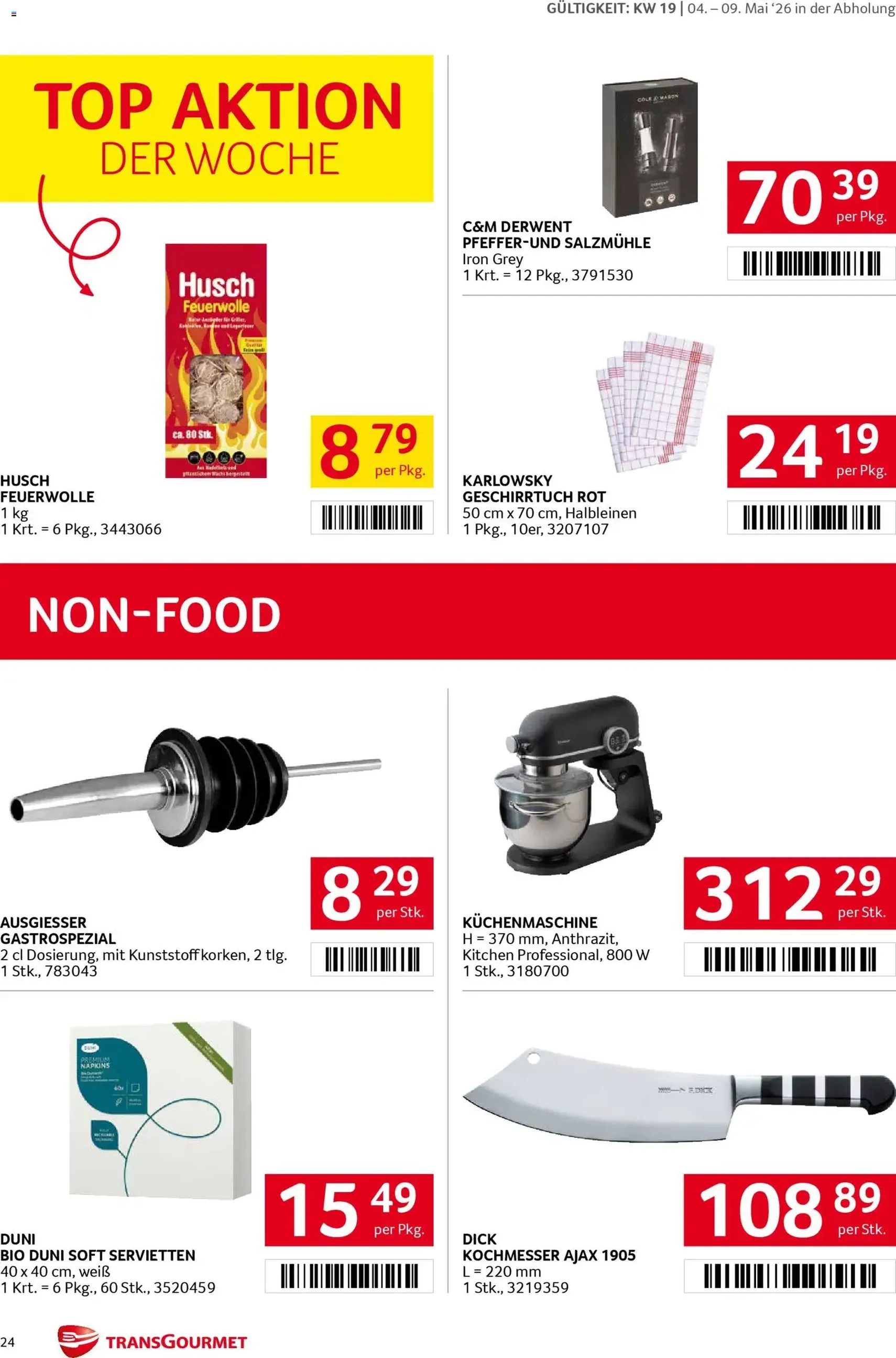 Transgourmet Flugblatt - Gültiger Prospekt ab 04.05.2026, Seite 24 von insgesamt 32