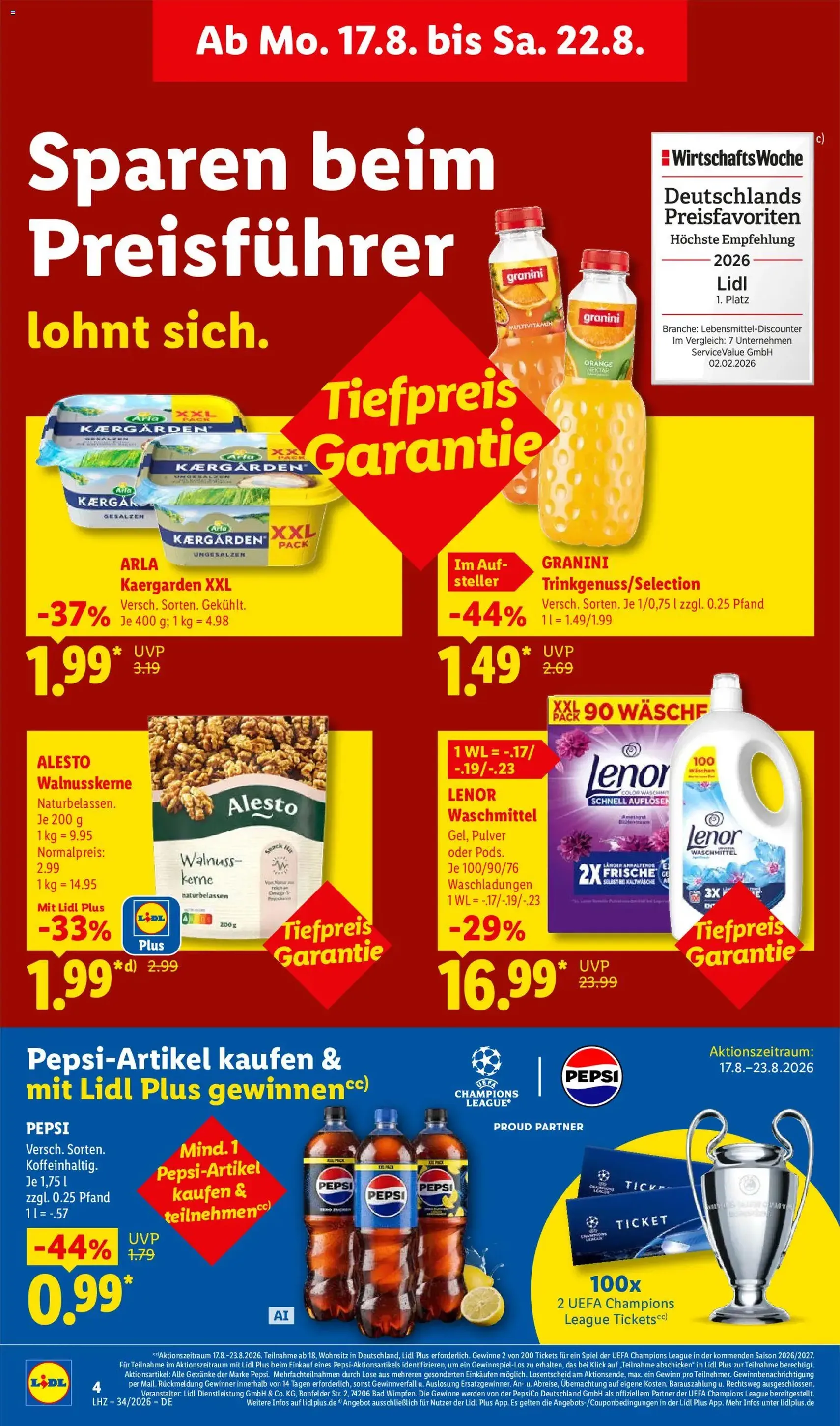 Lidl Prospekt - Gültiger Prospekt ab 17.08.2026, Seite 12 von insgesamt 72