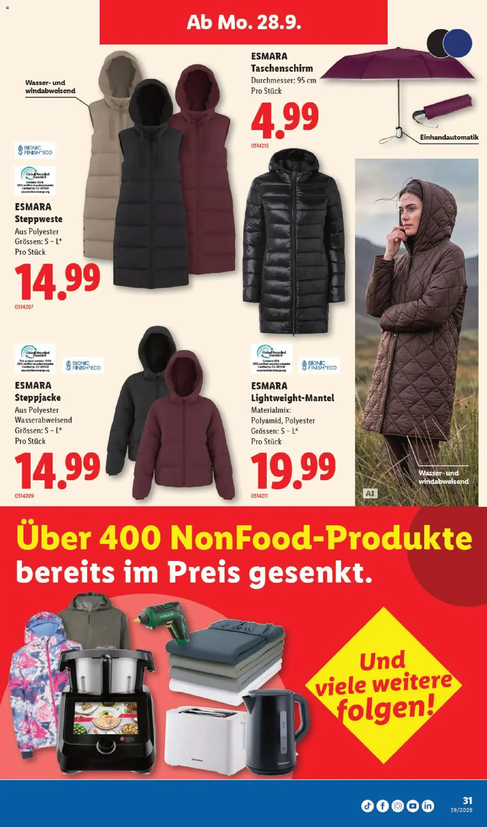 Lidl aktionen - Gültiger Prospekt ab 24.09.2026, Seite 31 von insgesamt 32