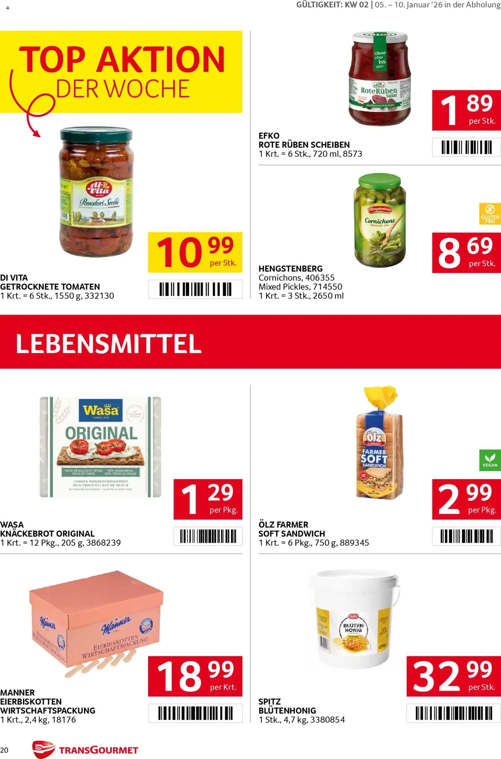 Transgourmet Flugblatt - Gültiger Prospekt ab 05.01.2026, Seite 19 von insgesamt 35