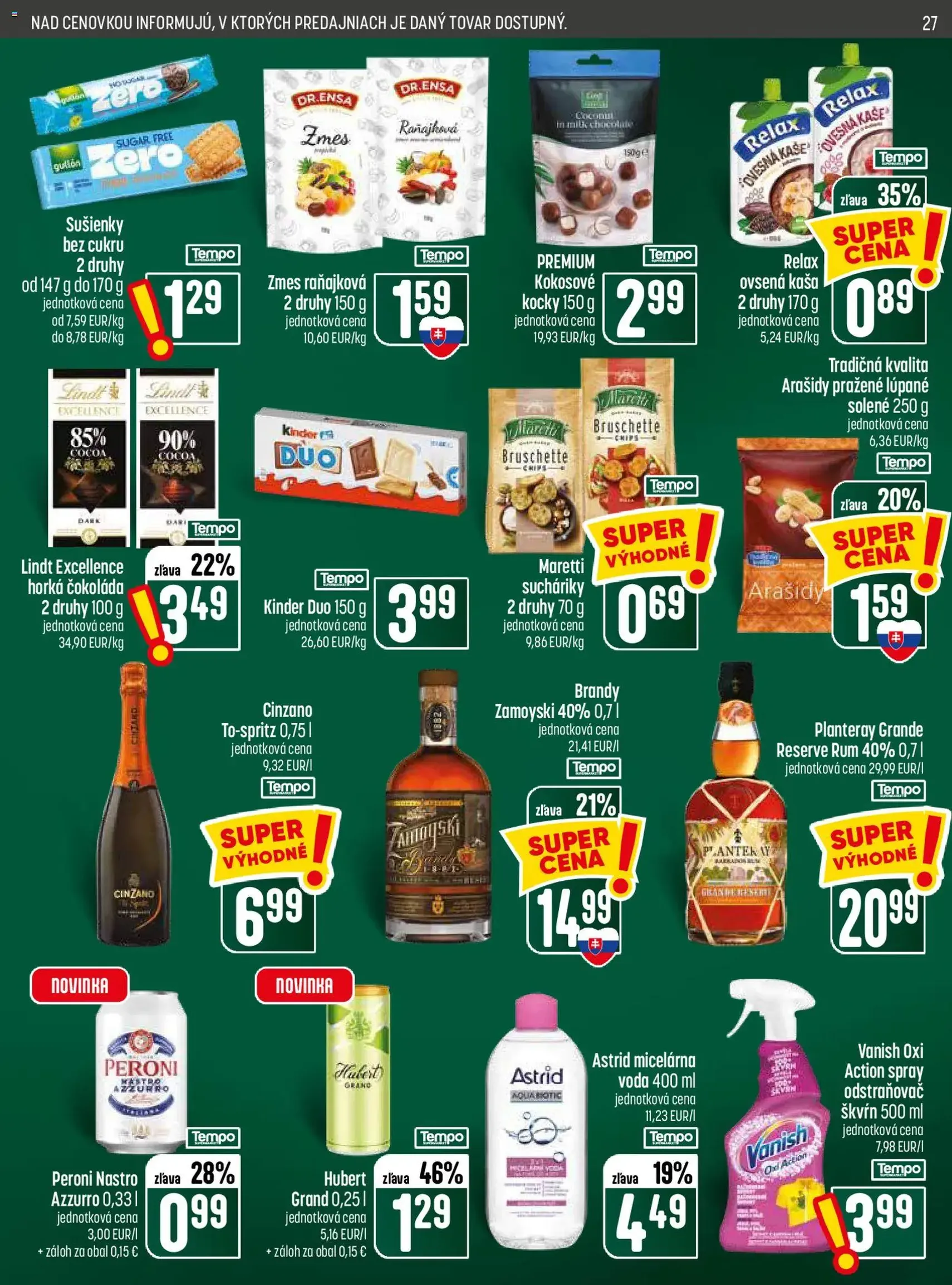 COOP Jednota leták - platný leták od 16.07.2026 strana 27 z 28