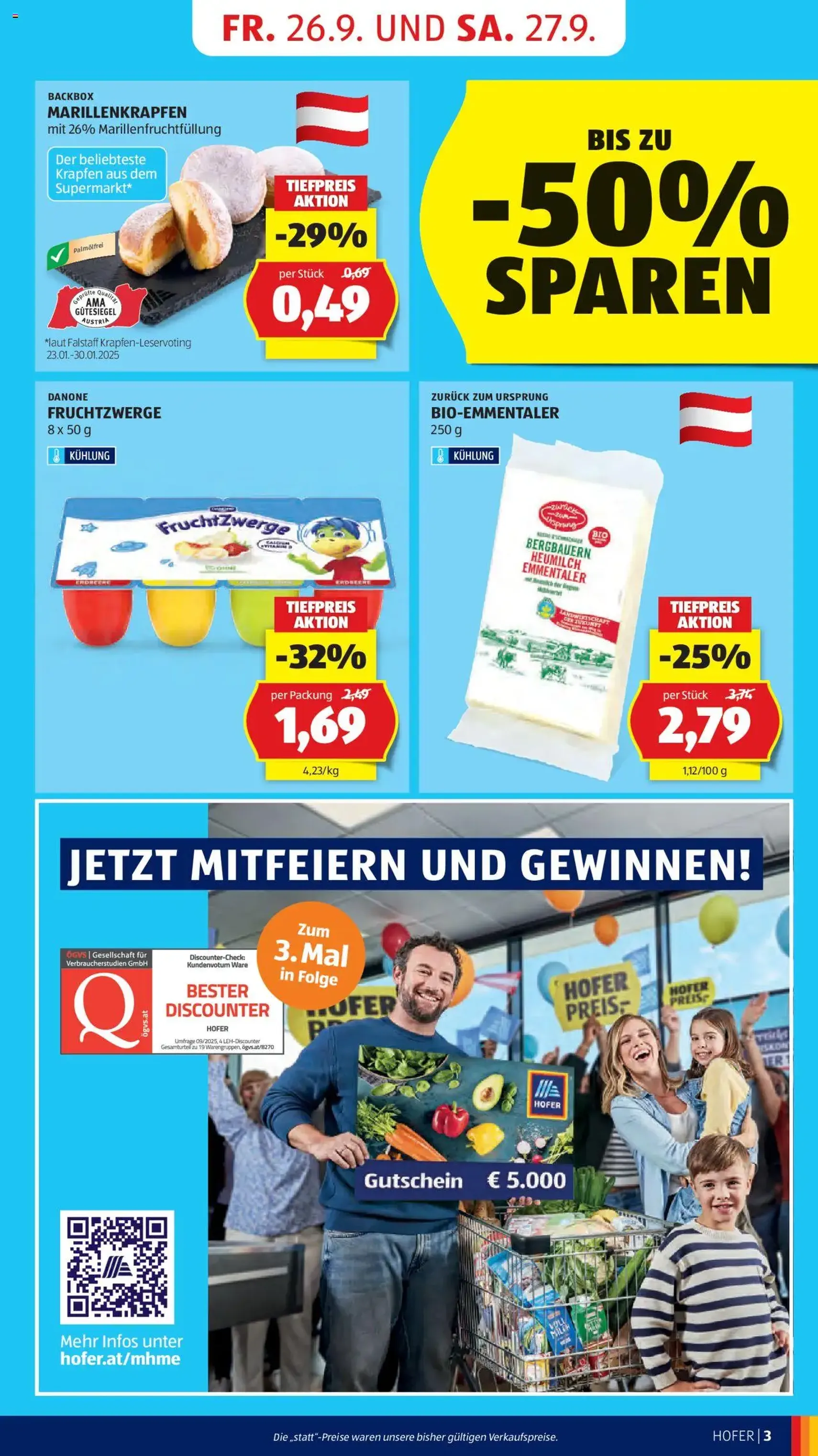 Hofer Flugblatt - Gültiger Prospekt ab 26.09.2025, Seite 5 von insgesamt 50
