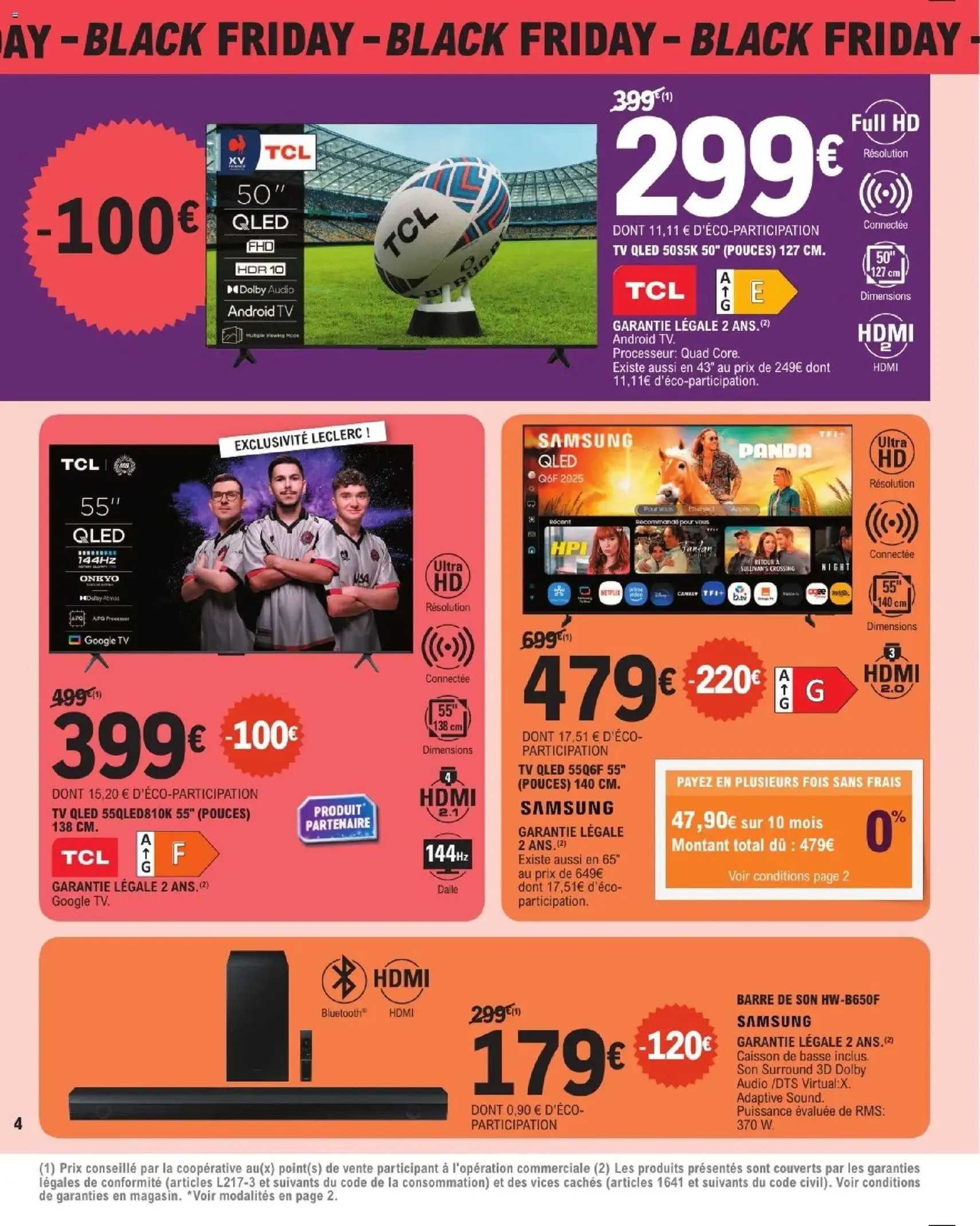 E.Leclerc Black Friday - brochure valable à partir du 21/11/2025, page 4 sur 20