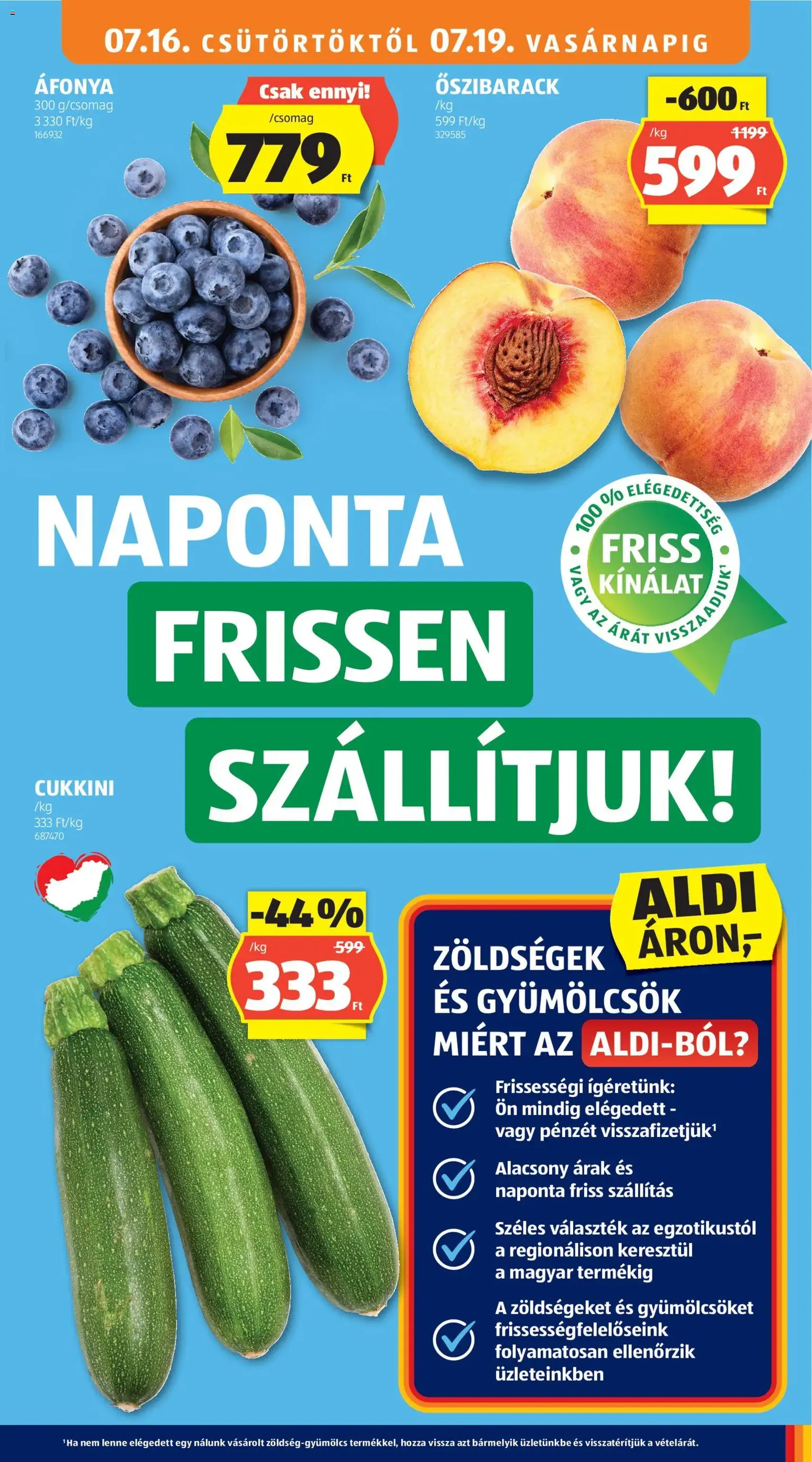 Aldi akciós újság - 2026.07.16. érvényes szórólap 9 oldal 38 oldalból