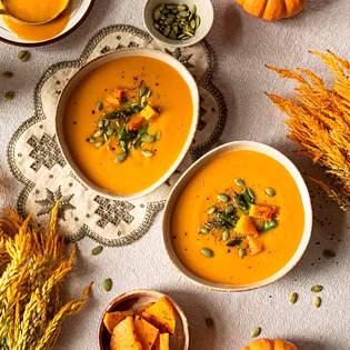 Recipe preview How to make Hokkaido pumpkin soup in autumn itself ?