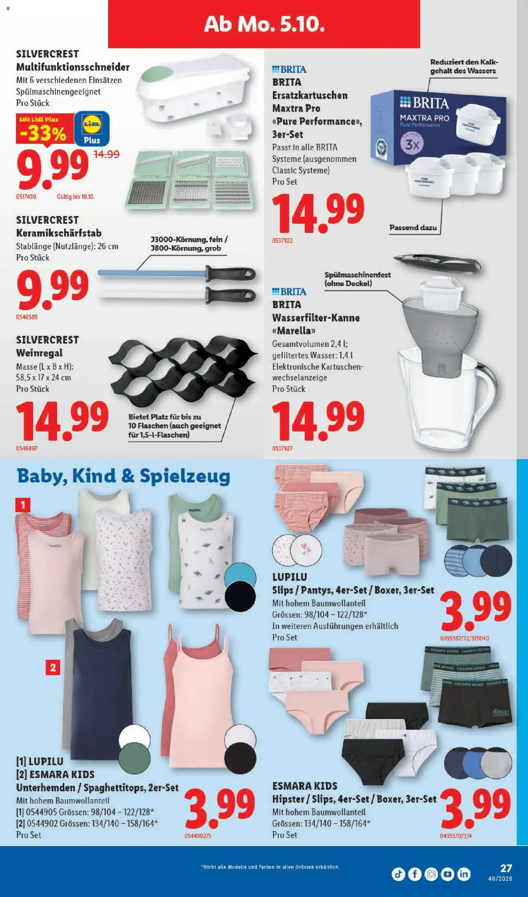 Lidl aktionen - Gültiger Prospekt ab 01.10.2026, Seite 27 von insgesamt 35