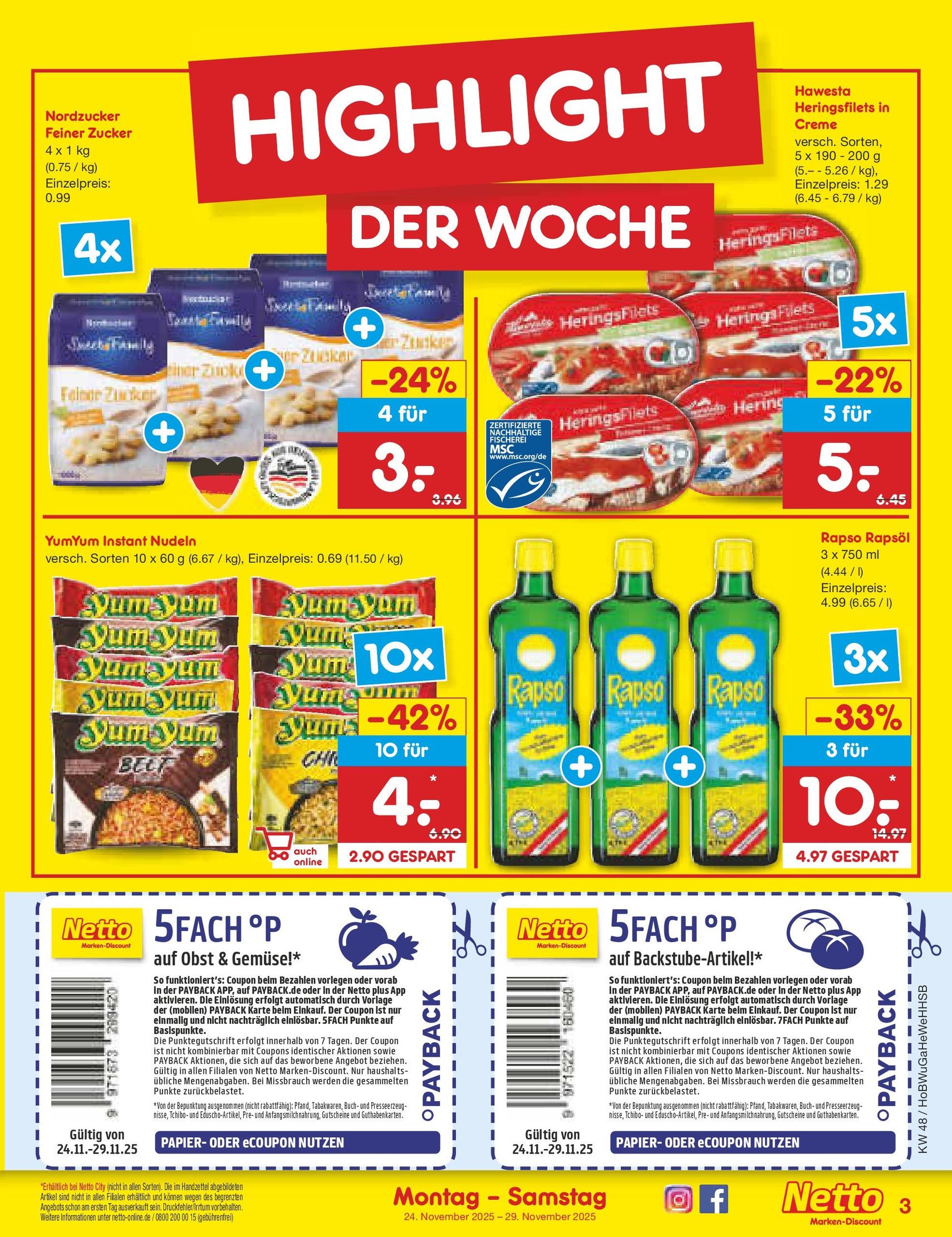 Netto Marken-Discount prospekt Bremen-Lesum - Gültiger Prospekt ab 24.11.2025, Seite 3 von insgesamt 54