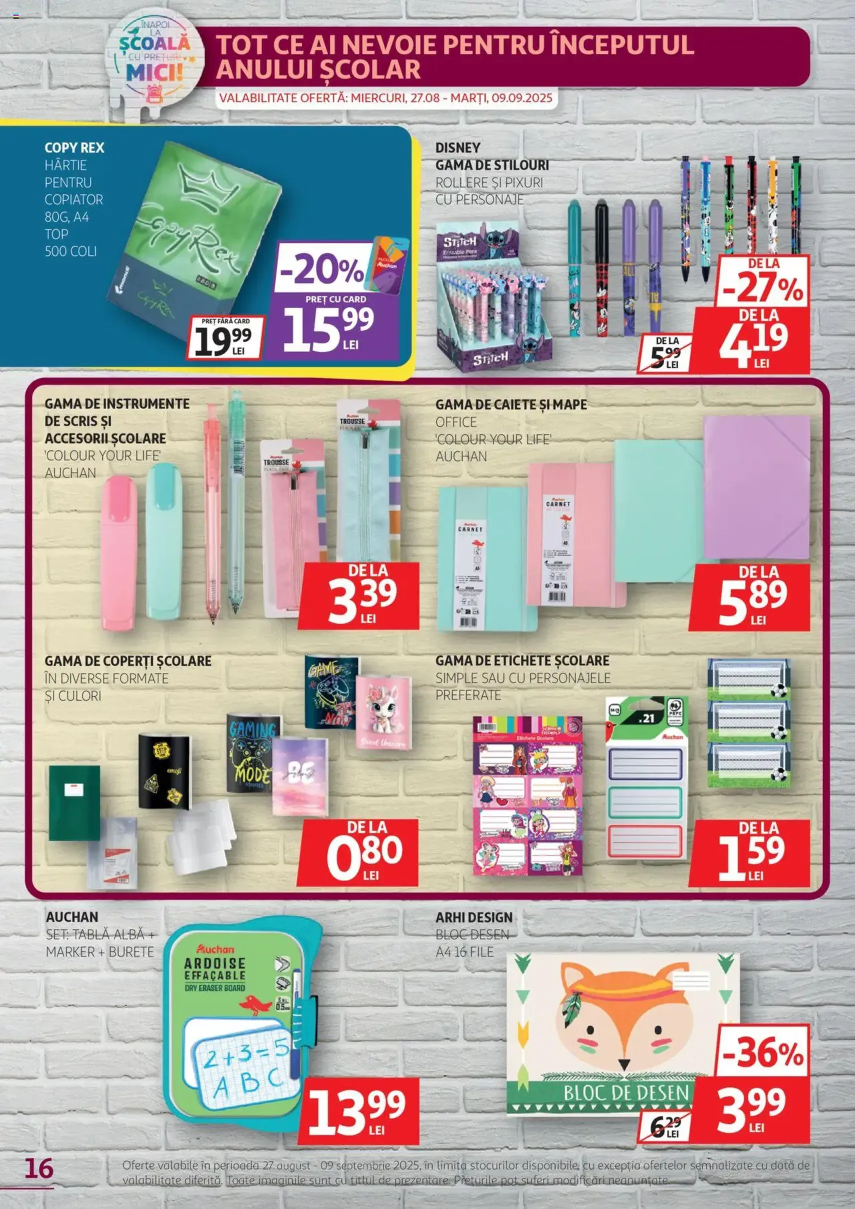 Catalog Auchan - cataloage valabile începând cu 27.08.2025 pagina 16 din 28 Catalog Auchan - cataloage valabile începând cu 27.08.2025 pagina 16 din 28