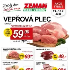 Prodejny Zeman leták - náhled letáku platný od 13.07.2026