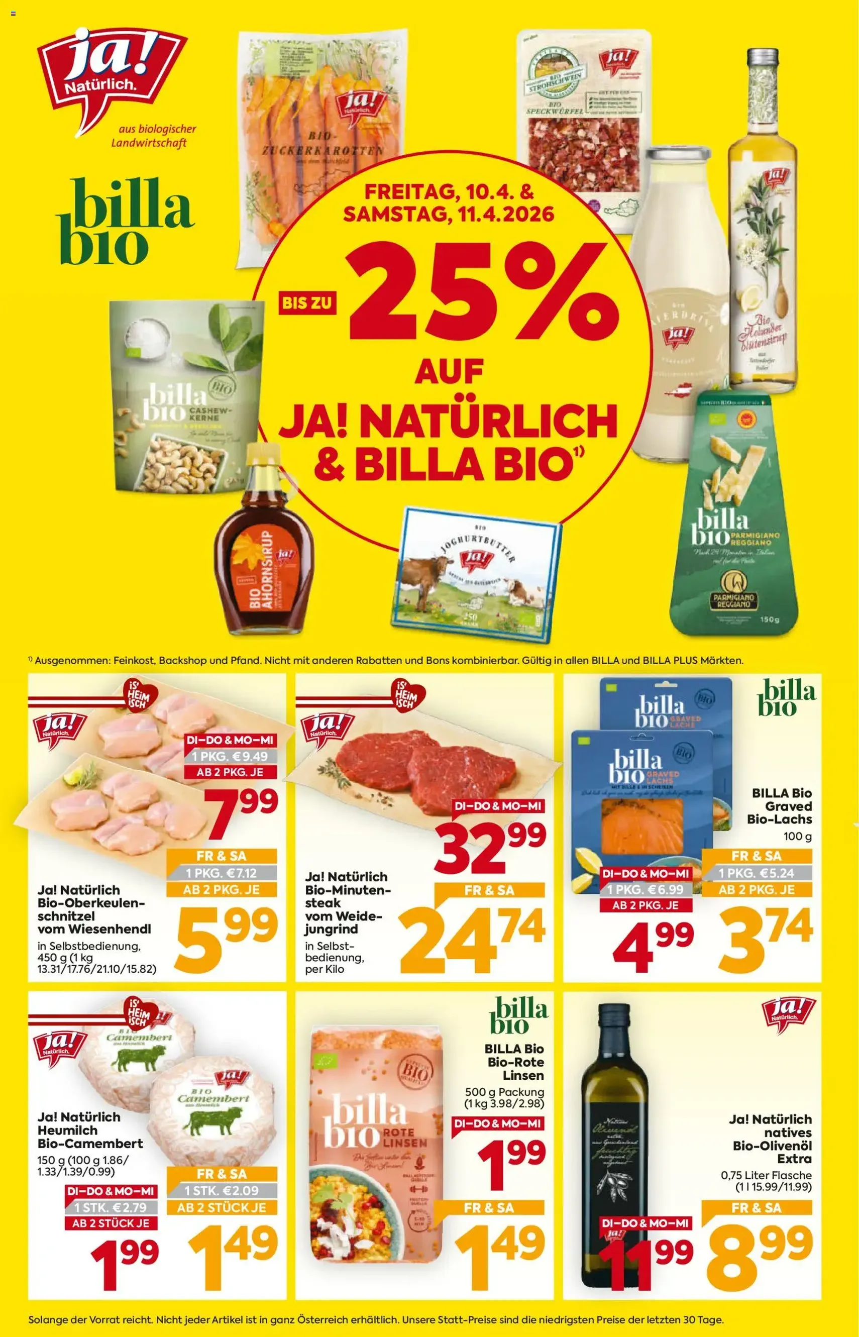 Billa - Flugblatt - Gültiger Prospekt ab 07.04.2026, Seite 2 von insgesamt 16