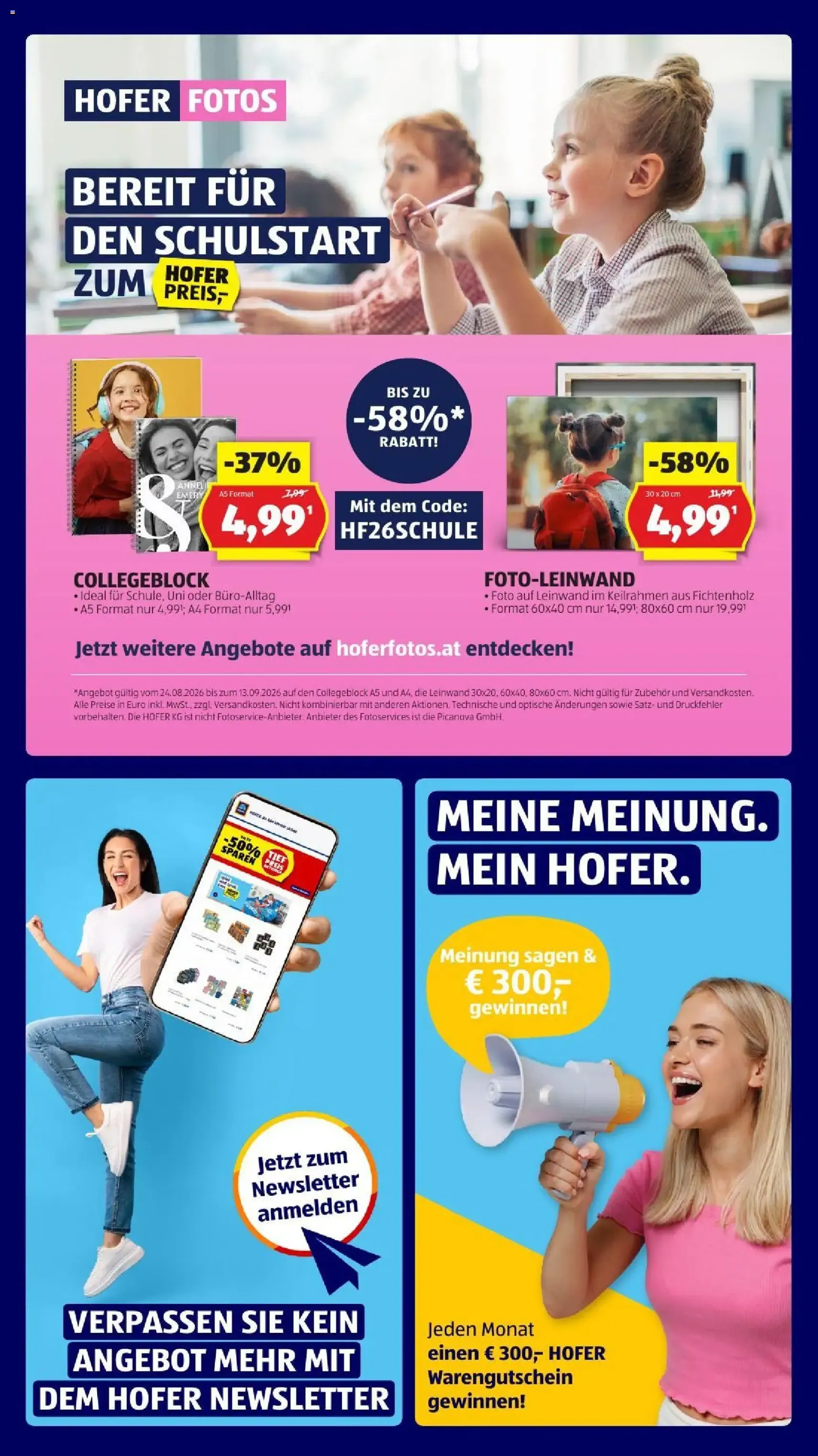 Hofer Flugblatt - Gültiger Prospekt ab 28.08.2026, Seite 3 von insgesamt 45