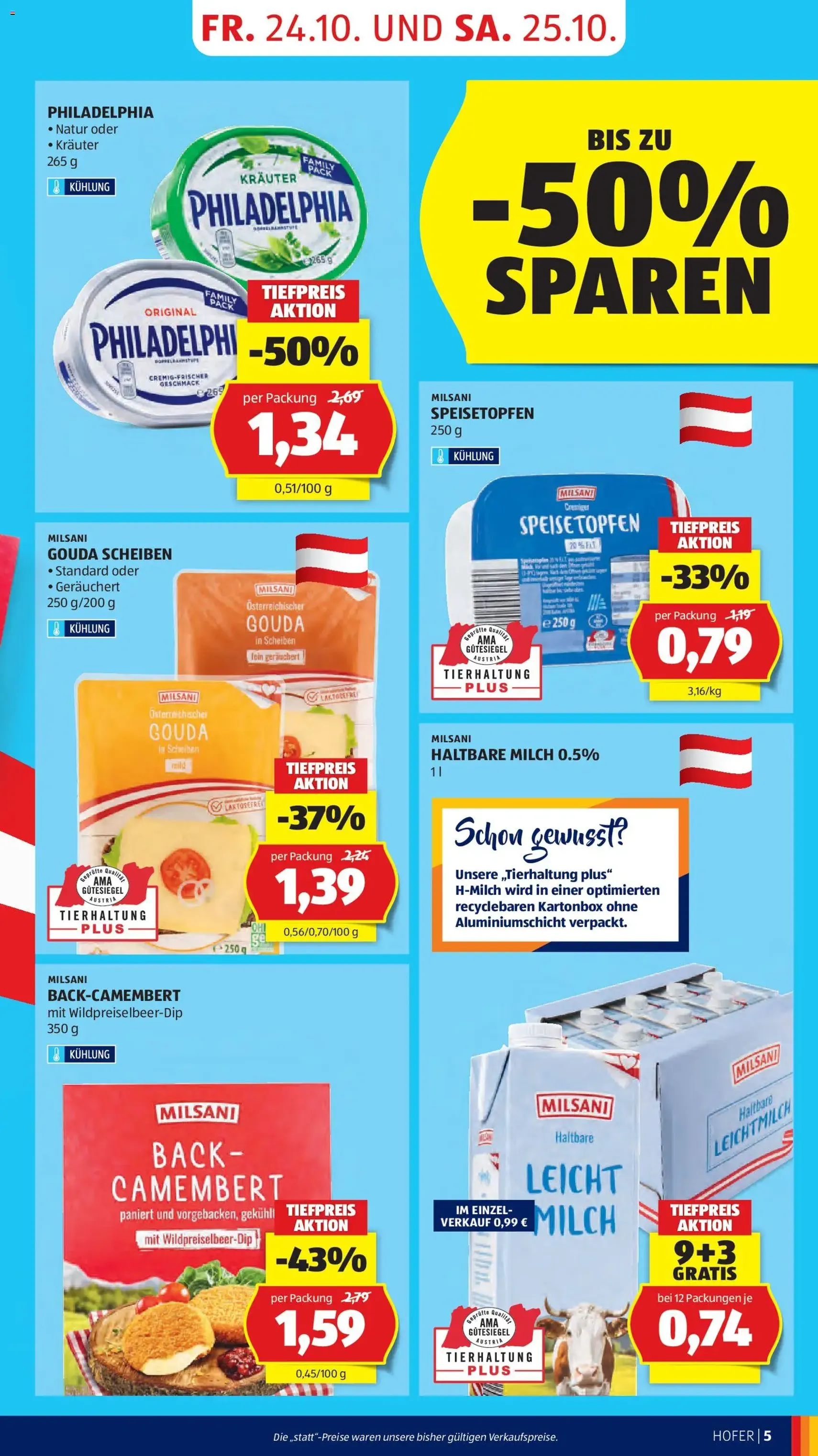 Hofer Flugblatt - Gültiger Prospekt ab 24.10.2025, Seite 7 von insgesamt 45 Hofer Flugblatt - Gültiger Prospekt ab 24.10.2025, Seite 7 von insgesamt 45