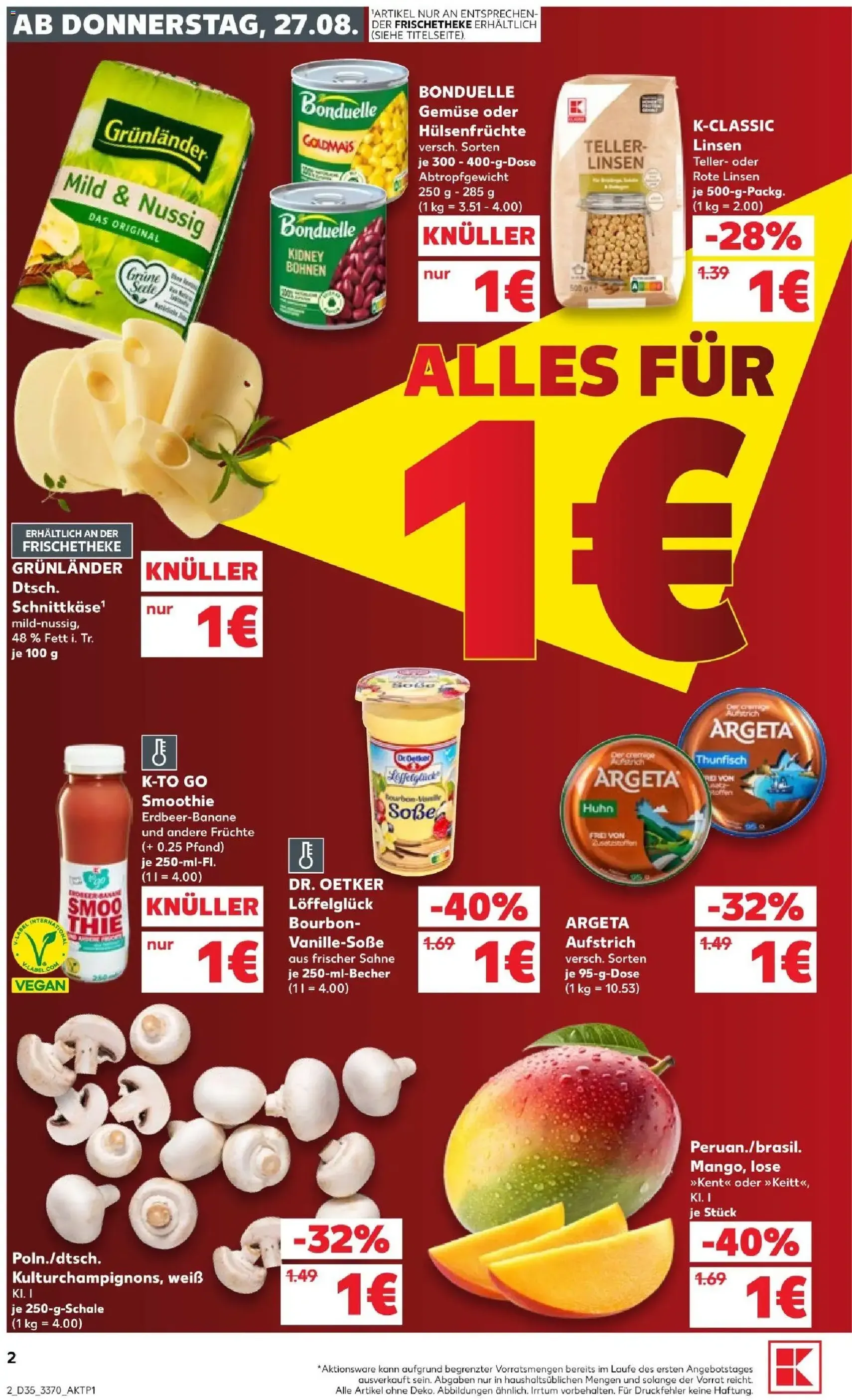 Kaufland Prospekt - Gültiger Prospekt ab 27.08.2026, Seite 2 von insgesamt 60
