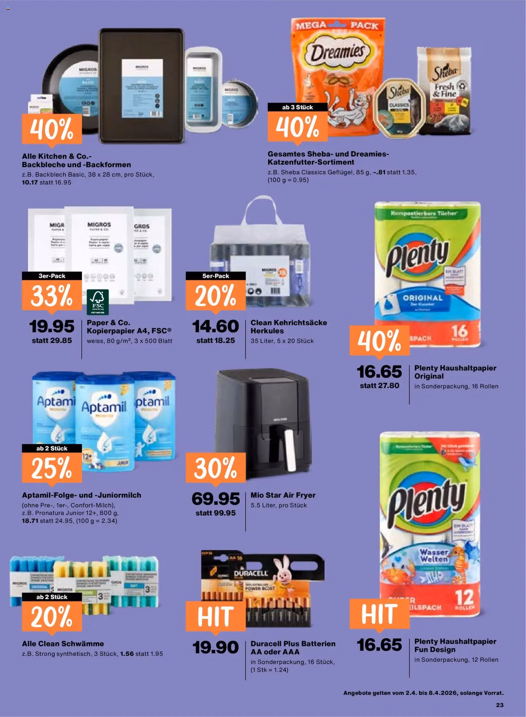 Migros aktionen - Gültiger Prospekt ab 02.04.2026, Seite 23 von insgesamt 24